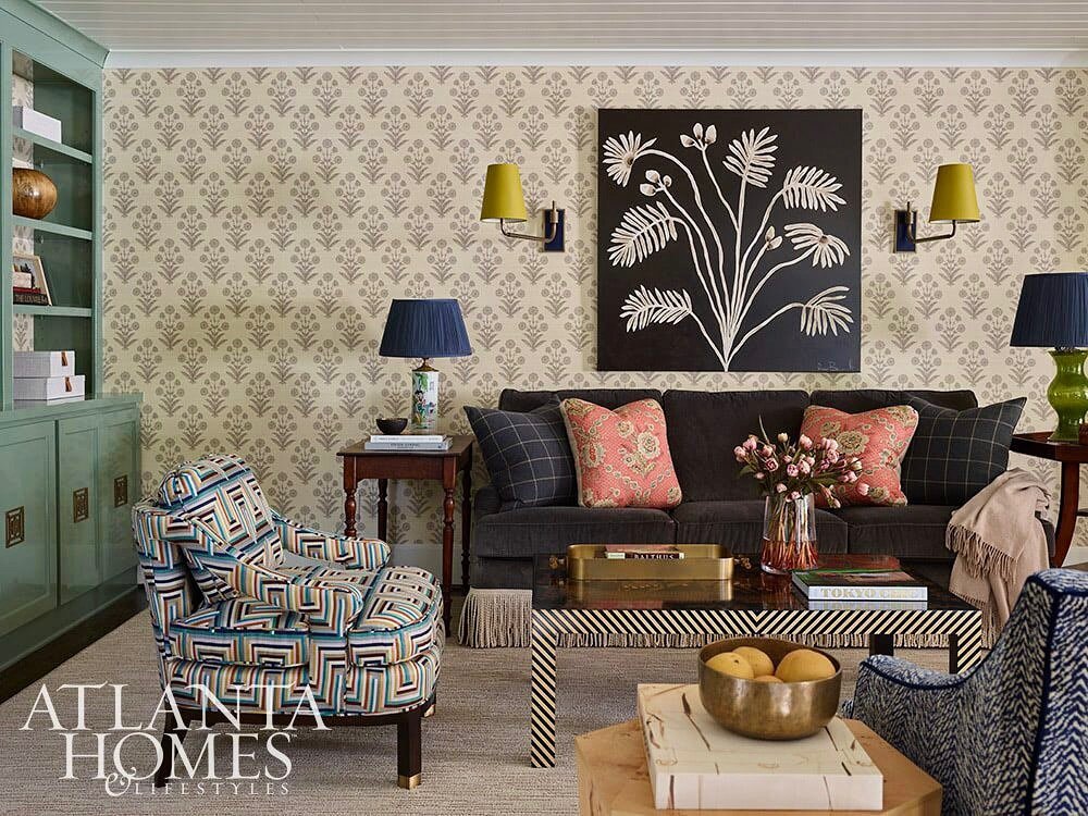 How fabulous is Renee Bouchon&rsquo;s botanical in this space designed by Bradford Lowry Interiors?! We are honored to be included in the latest issue of Atlanta Homes and Lifestyles!

 #ColorYourWorld #GreggIrbyGallery #Atlantaartgallery #contempora