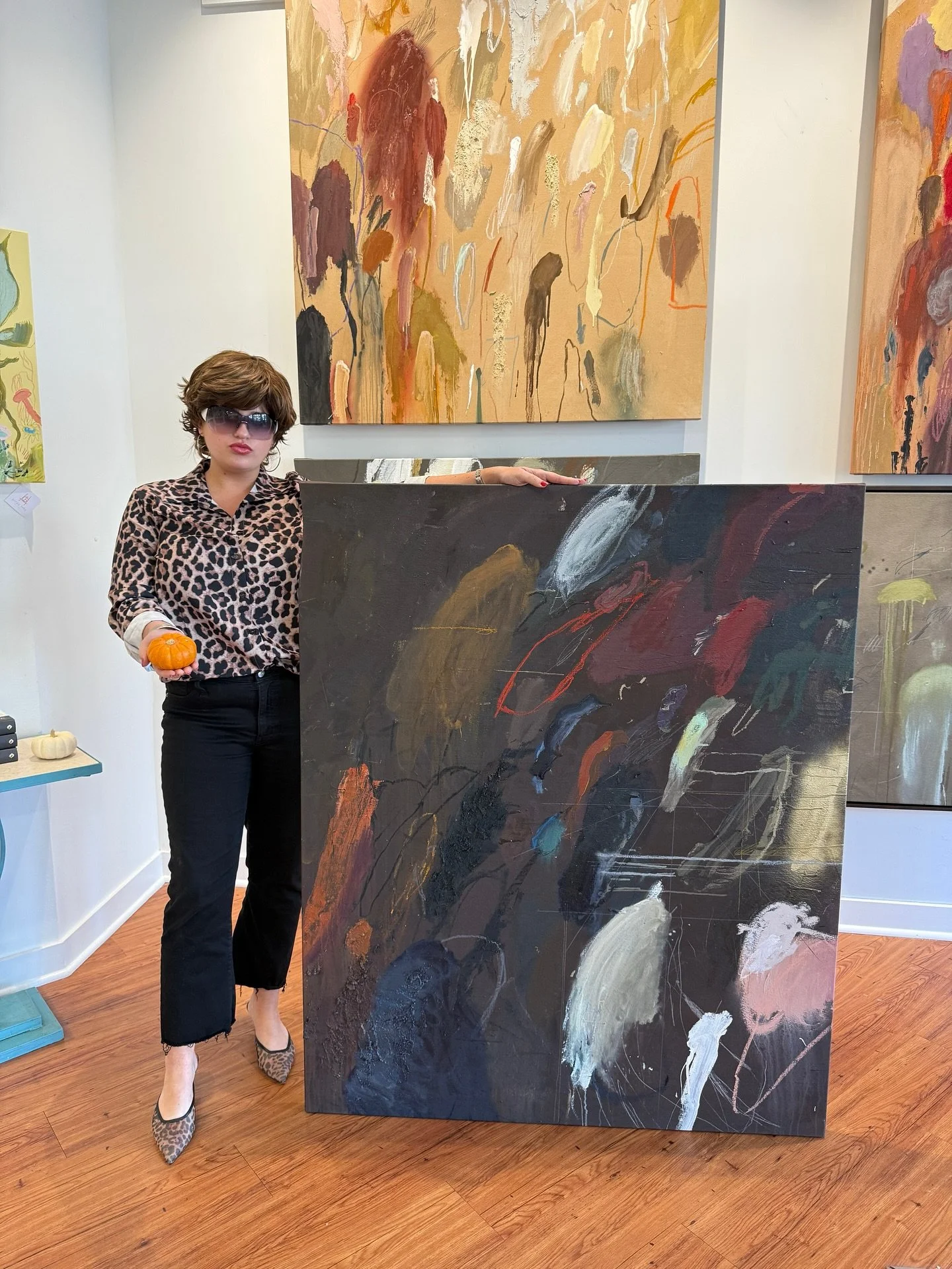 Happy Halloween from @lisarinna and the team at GIG 🕸️🧡 

Treat yourself this weekend by collecting an original artwork &mdash; nothing haunts you like the painting you never bought!! Swipe for some moody, Halloween painting inspo&hellip; 🦇