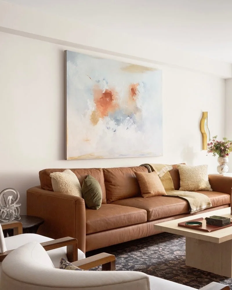 Painting by Ally Sheppard featured in @ruemagazine 

Ally&rsquo;s painting, which was sourced through our Atlanta gallery, is perfect for this &ldquo;warm, welcoming, and artfully-eclectic&rdquo; NYC apartment. This dreamy, vibrant space was designed