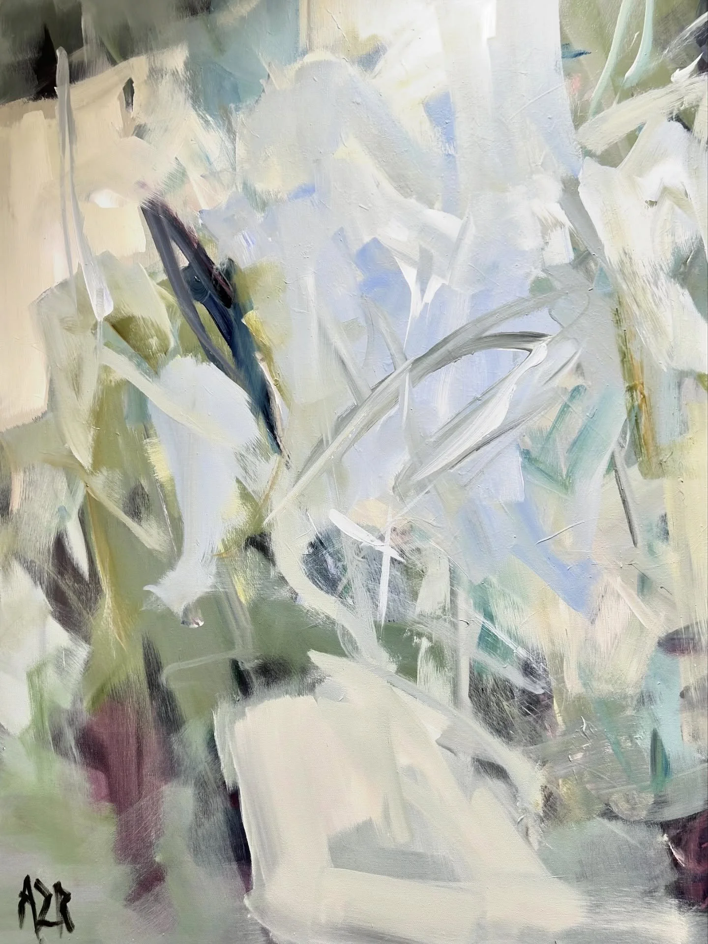 original art = the best cure for the holiday blues 💙🩵

&mdash;&mdash;&mdash;

Check out some of these stunning, blue-hued artworks from April Riley&rsquo;s latest collection with Gregg Irby Gallery. April is an Atlanta-based artist who creates orig