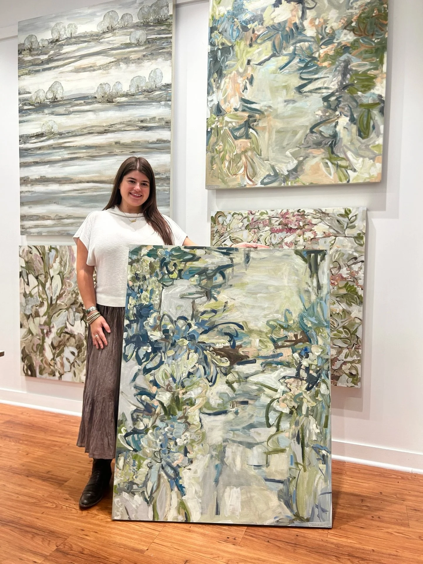 Nature inspired abstracts by Thomasa Seymour 🌿

These stunning paintings are done in oil on panel, giving them a highly rich texture. A few new works from Thomasa have recently arrived at Gregg Irby Gallery &mdash; check them out today on our websit