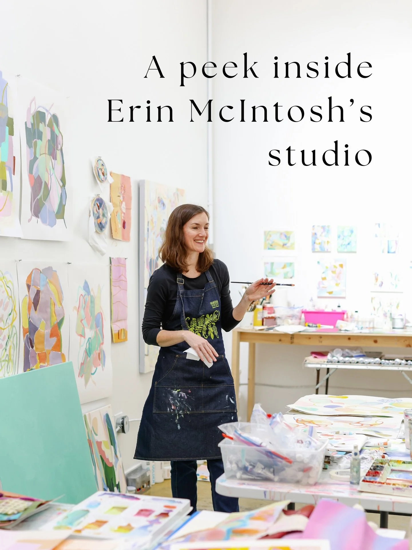 Working from her new studio in Athens, GA, Erin McIntosh continues to build a vibrant, evolving body of work shaped by color, movement, and intuition. 

Swipe to take a glimpse inside her process!!

Erin&rsquo;s artworks are available through Gregg I