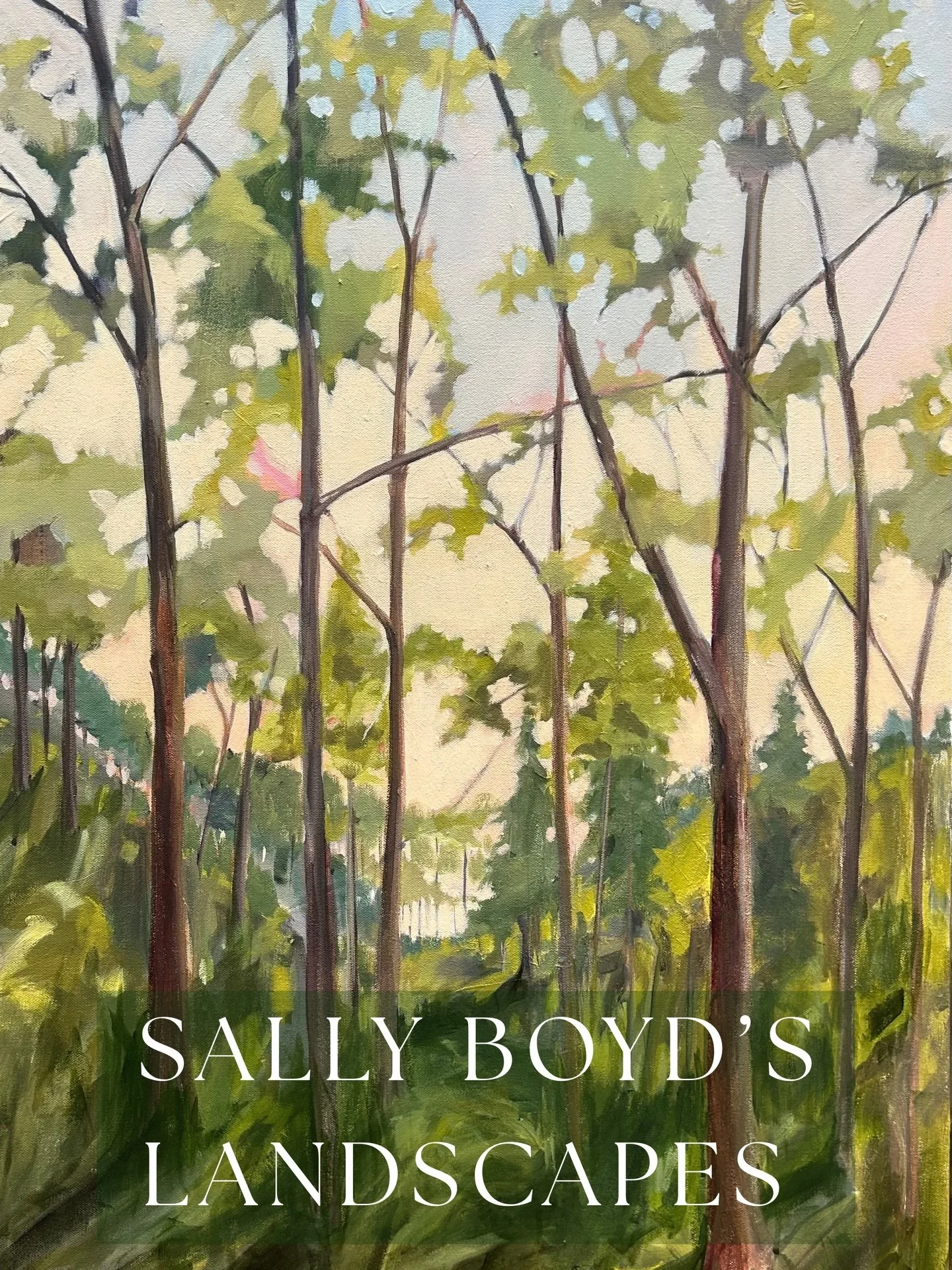 Sally Boyd&rsquo;s latest collection highlights her thoughtful use of light and color, inspired by the pine forests and low-country landscapes of the South. Based in Birmingham, her work brings a calm, natural feel to each composition.

This new seri