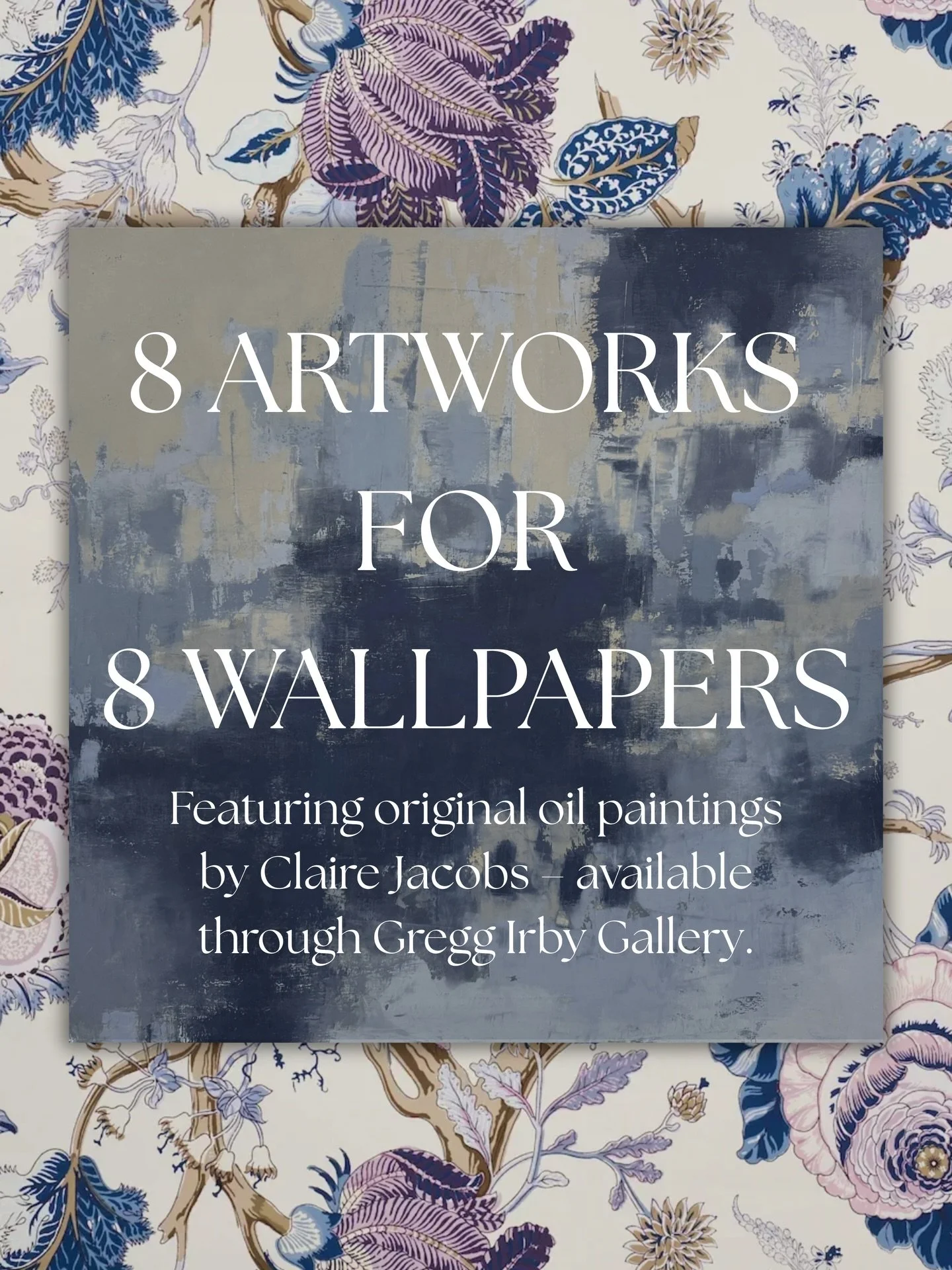 Having trouble finding artwork to go over a wallpaper?

Claire Jacobs refinded abstracts are the perfect pairing for a fun wallpaper. Based in Charlotte, NC, Claire creates soft, soothing compositions that calm the mind and balance a space. 

Visit o