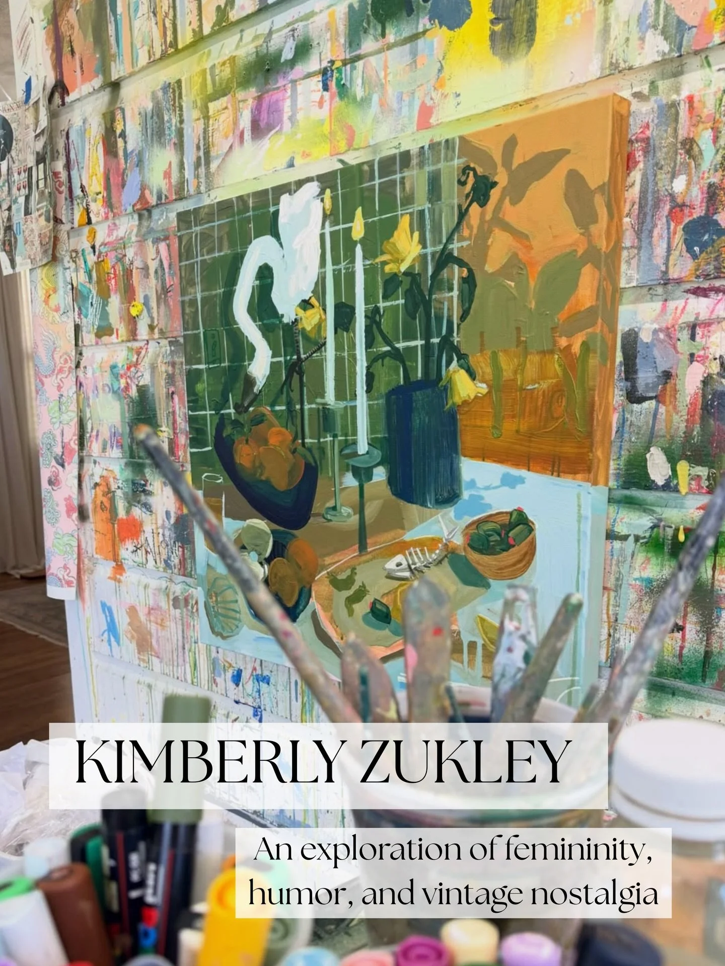 Meet Kimberly Zukley &mdash; a painter from Mobile, AL whose artistic journey has taken her from learning sculpture &amp; painting at the University of Mississippi to studying under internationally-renowned artist, Dennis Campay. 

Inspired by femini