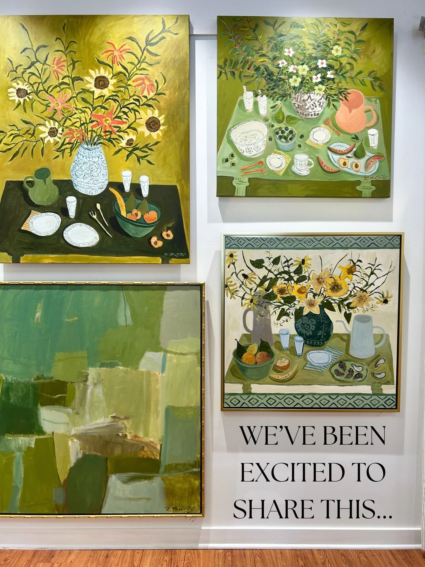 You asked&hellip;. @lauramccarty delivered! New works are on the walls at our Atlanta gallery and on the website at the link in bio! 

DM or email team@greggirbygallery.com with any questions 🍸🌼