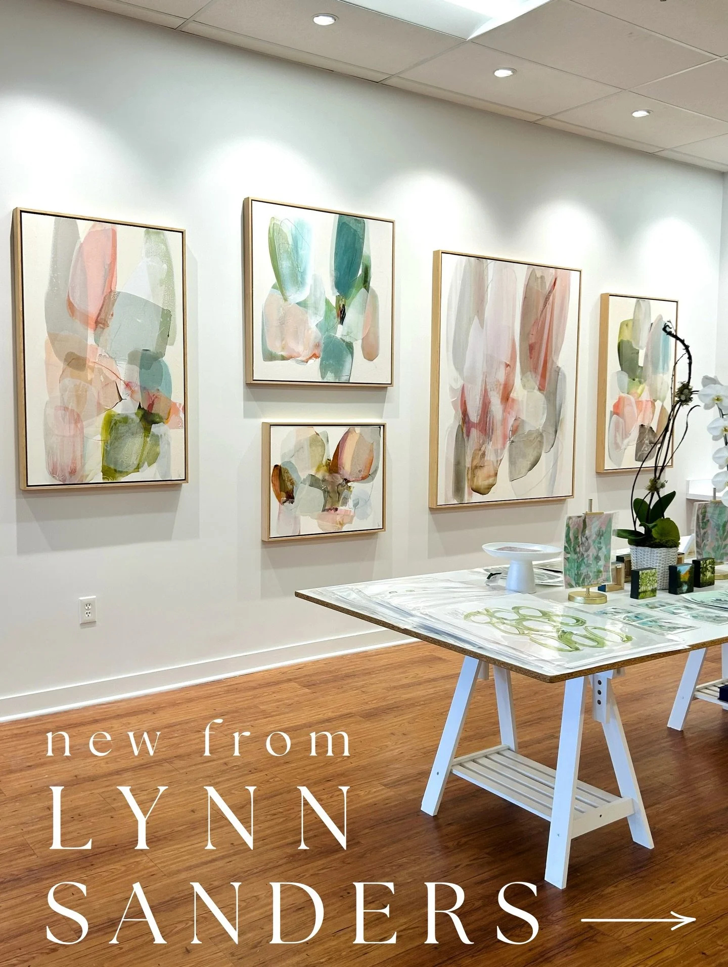 Rainy day wall reset featuring a gorgeous new collection by Lynn Sanders 🩵🌧️

Lynn Sanders is a Louisiana-based artist whose works are both intriguing and sophisticated. They embrace a distinct visual language that is created through a quick, mixed