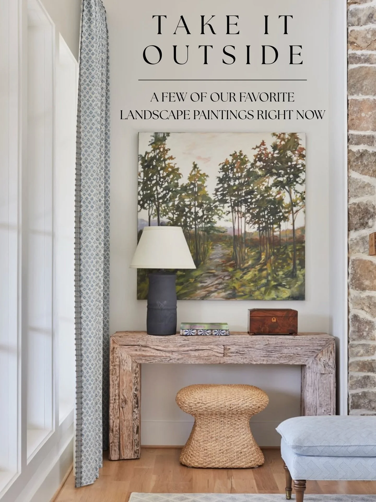 Bring the outside in with an original landscape painting &mdash; swipe to see a selection of fabulous artworks available through Gregg Irby Gallery!! 

🌿 All paintings available online &amp; in-person
🌿 Email or DM us with any questions or inquirie