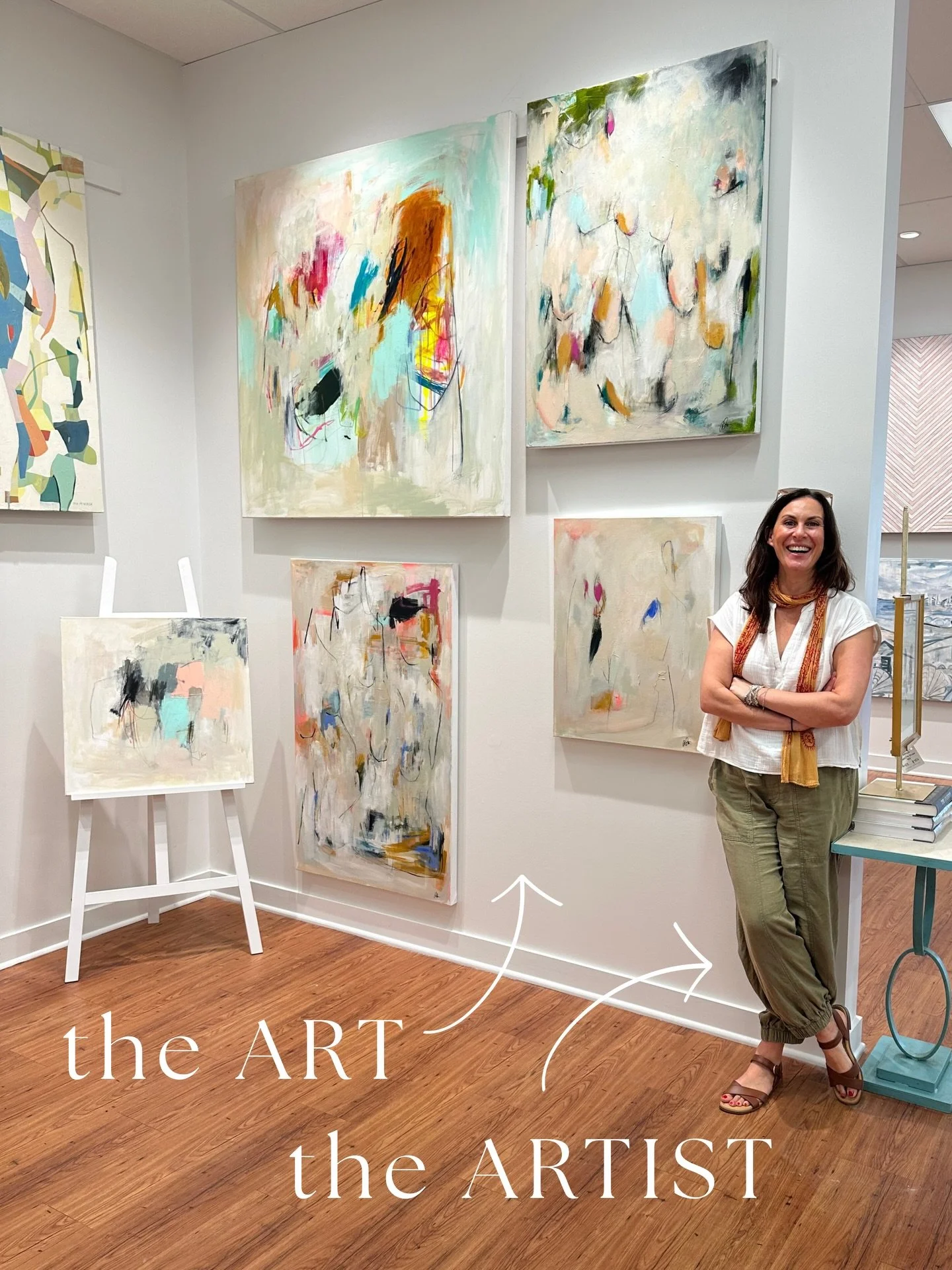Such a fun visit from Seattle-based artist Amy Stone!! 💫 Her works (which you might know from shows like HBO&rsquo;s Succession and Netflix&rsquo;s Inventing Anna) feature reworked female forms rooted in abstract expressionism. They are stunning bur