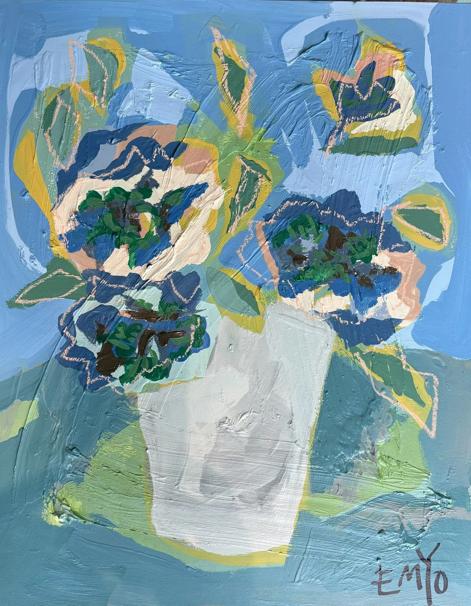 EMYO, Blue and Blooming 2, 16x20, 500.jpeg