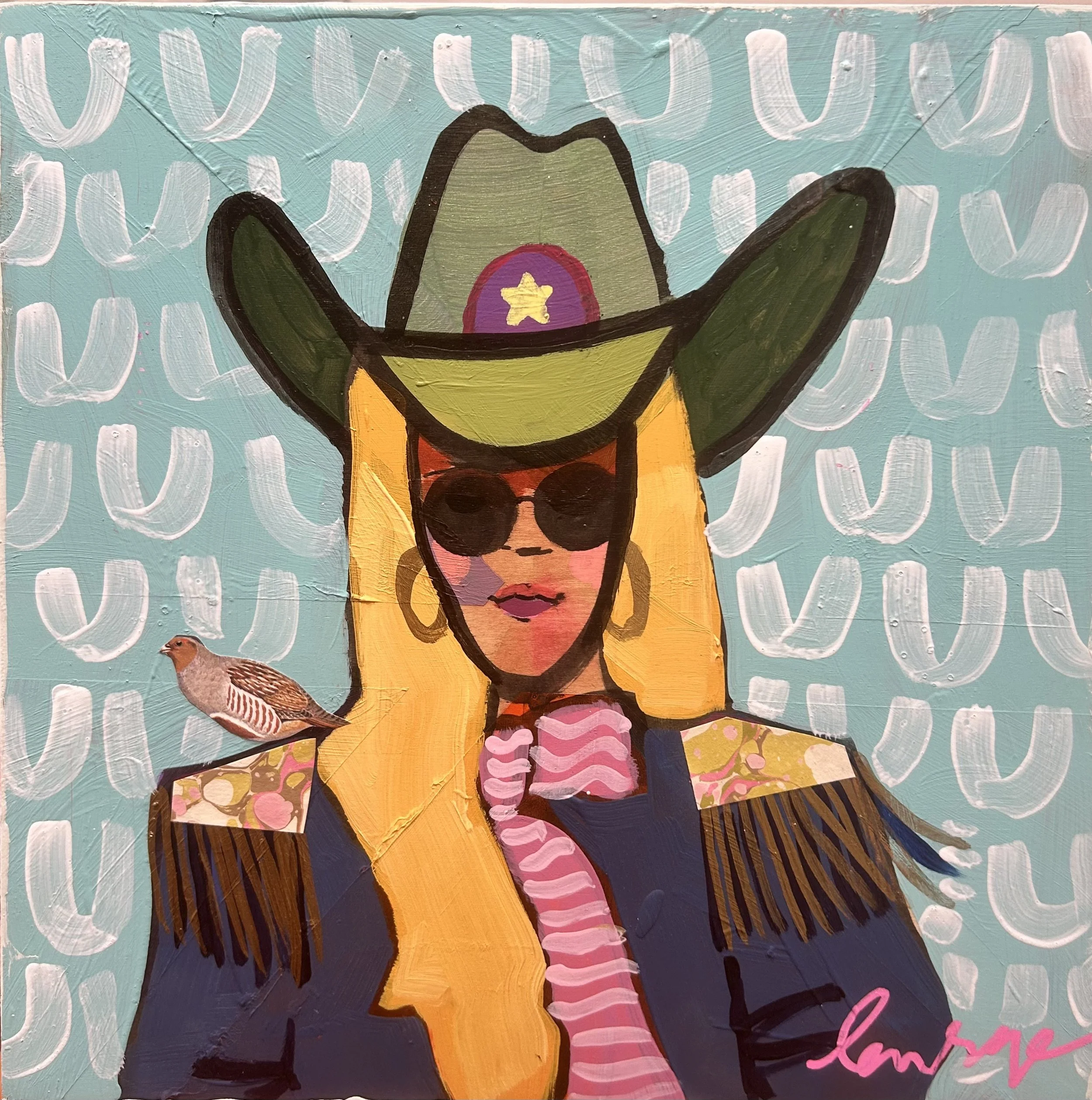 Fly High Cowgirl VIII by Elaine Burge