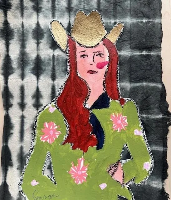 Fly High Cowgirl III by Elaine Burge