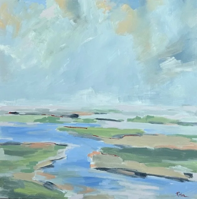 Water Flowing by Ritva Porter