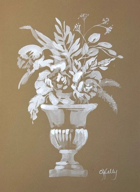 Ivory Bouquet on Stonehenge 11 by Gretchen Kelly
