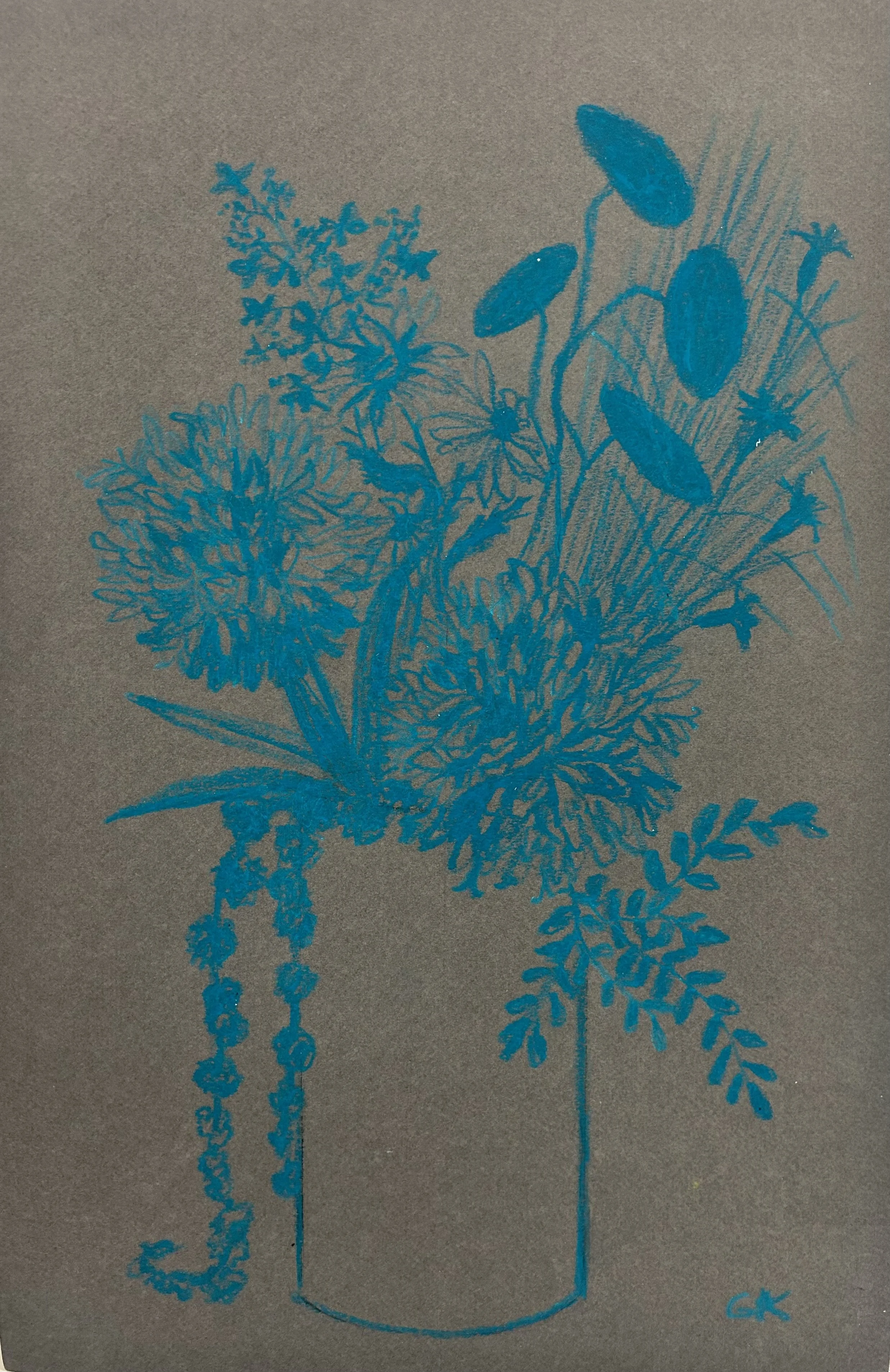 Bouquet Drawing 20 by Gretchen Kelly