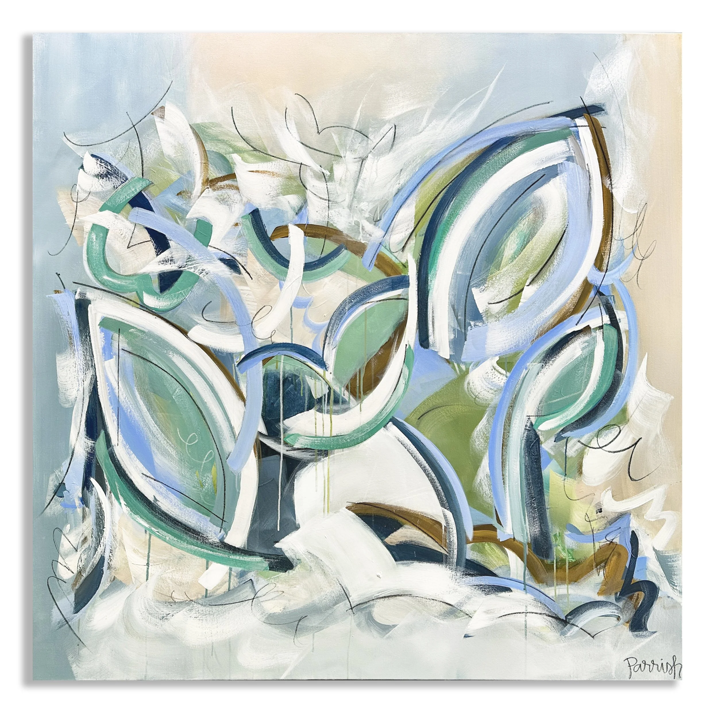 Parrish, Flower Girl Sisters, 48x48, 3200.jpg