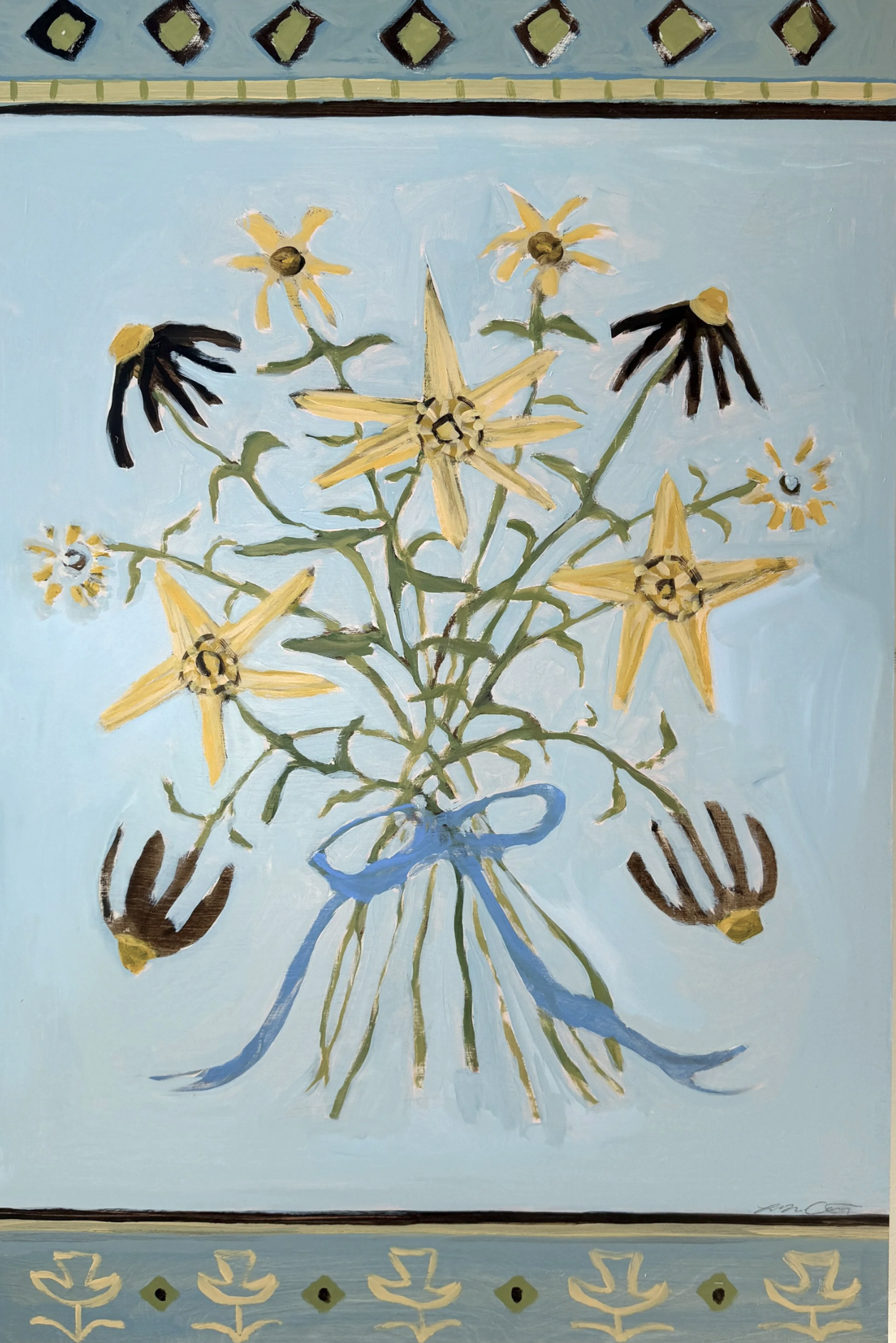 Pocket Full of Posies I by Laura McCarty - SOLD