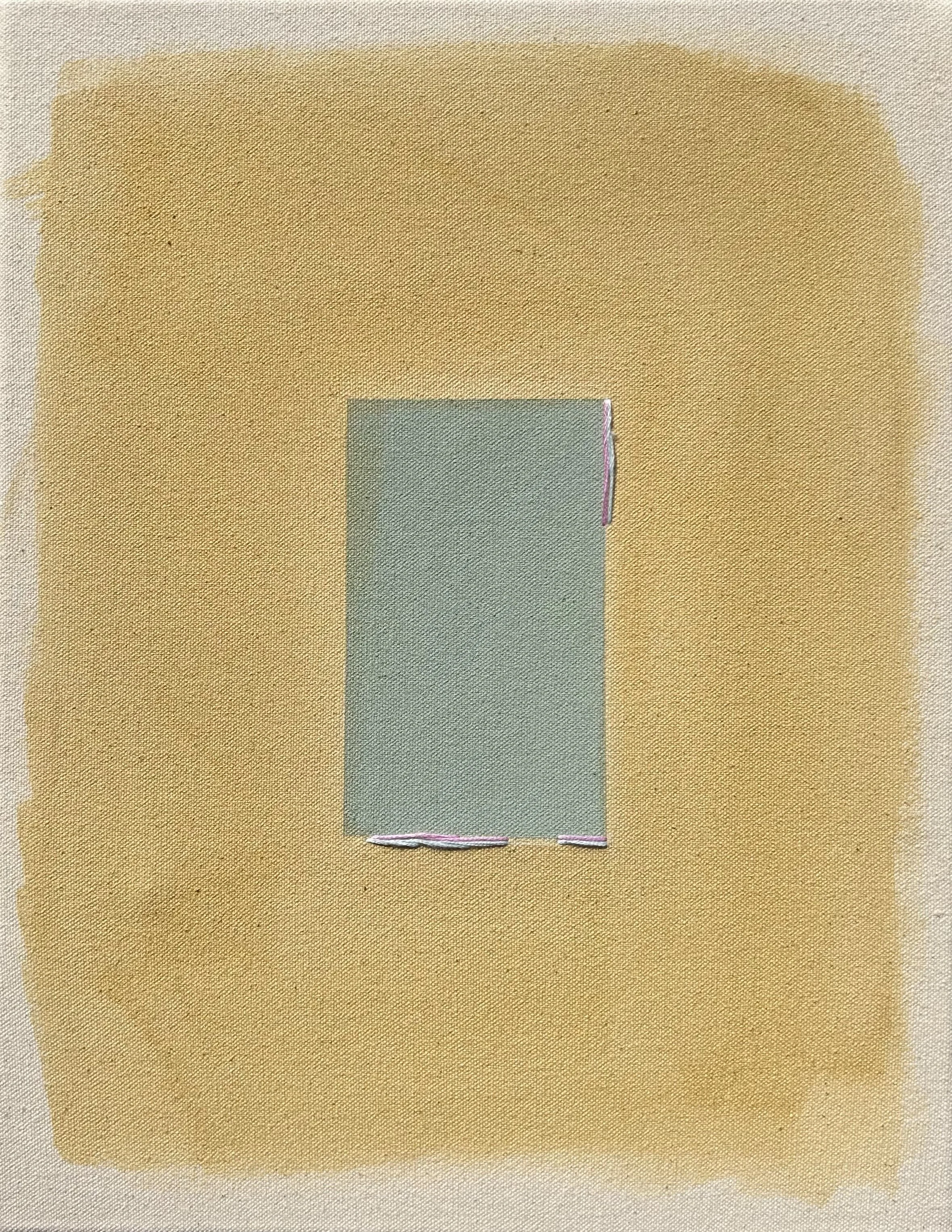 Sage / Gold Dust with Pink Line by Emily Snyder