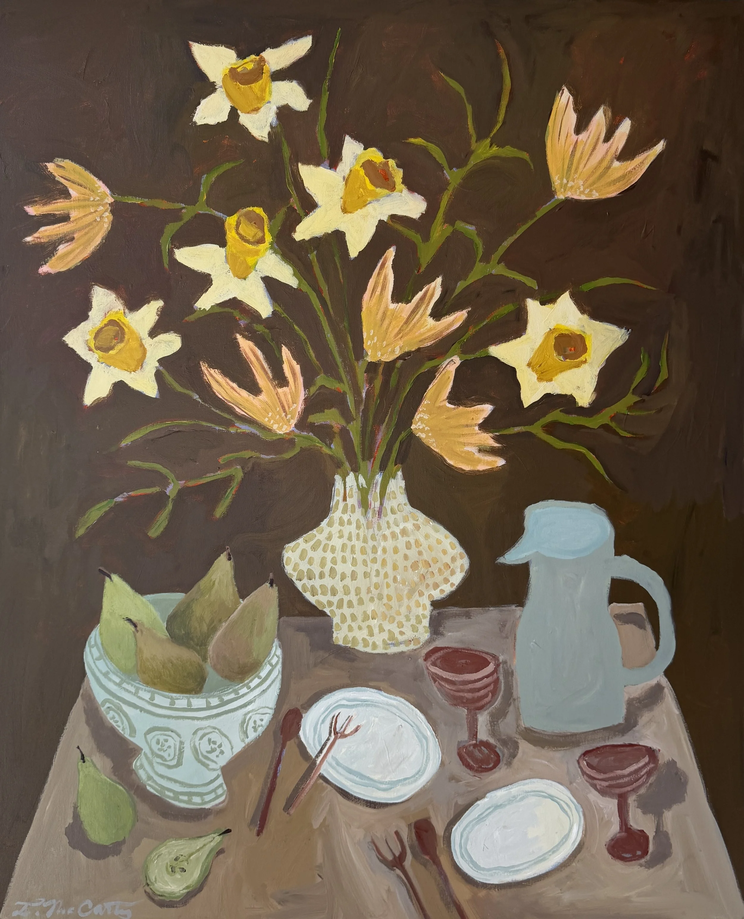 Rows of Violets by Laura McCarty