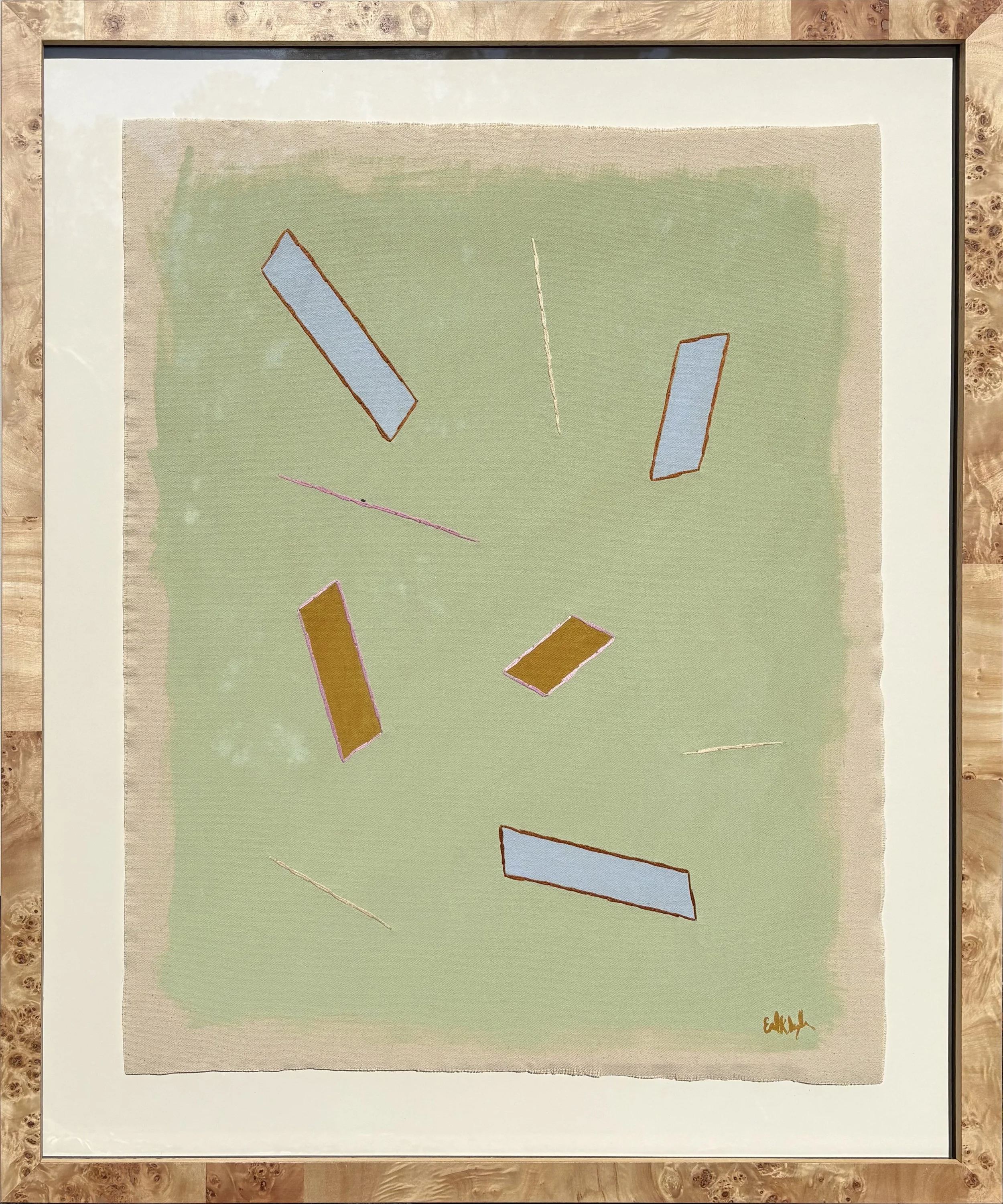 Pistachio with Cornflower Confetti by Emily Snyder