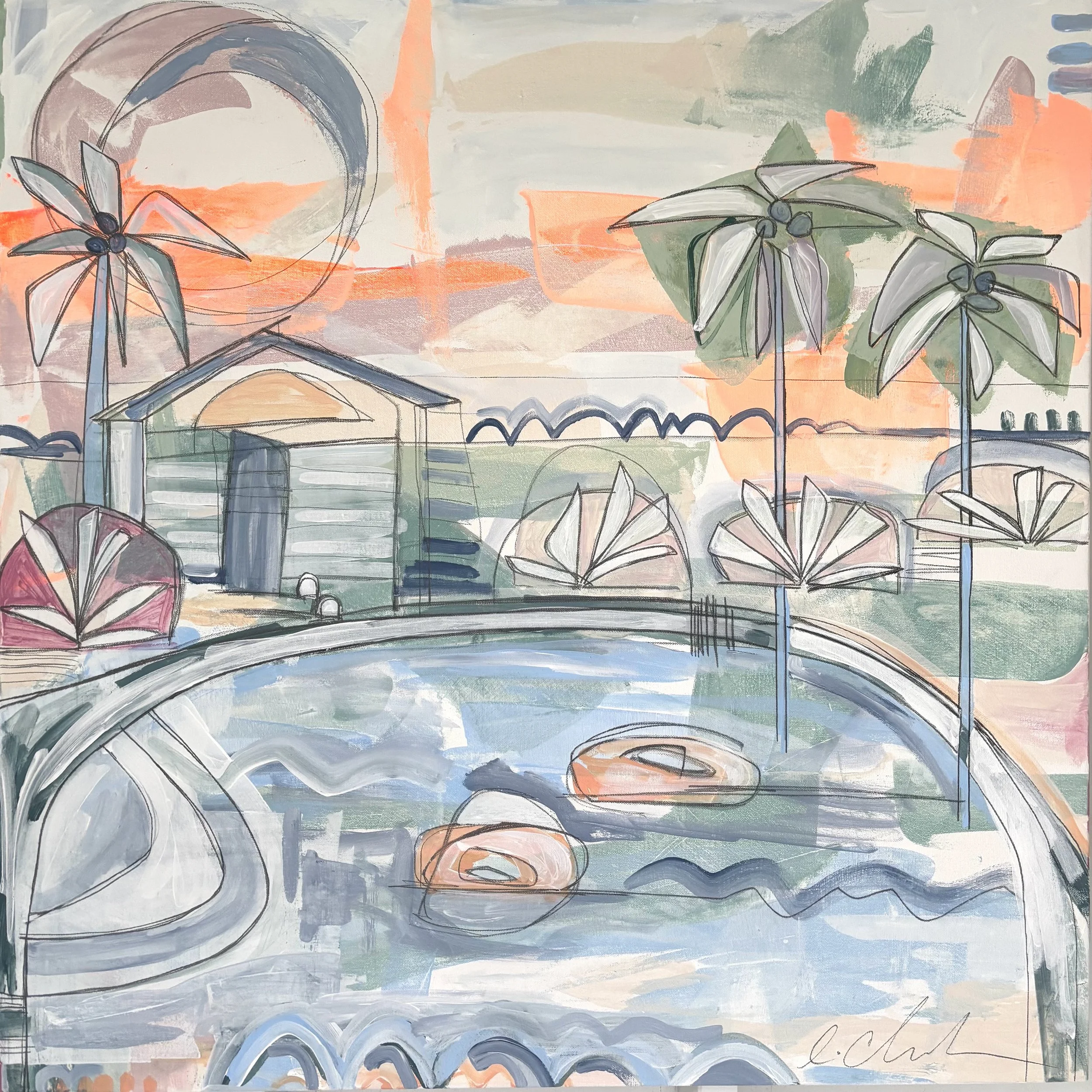 Meet Me Poolside 3 : 36x36 : Erin Clark.JPG