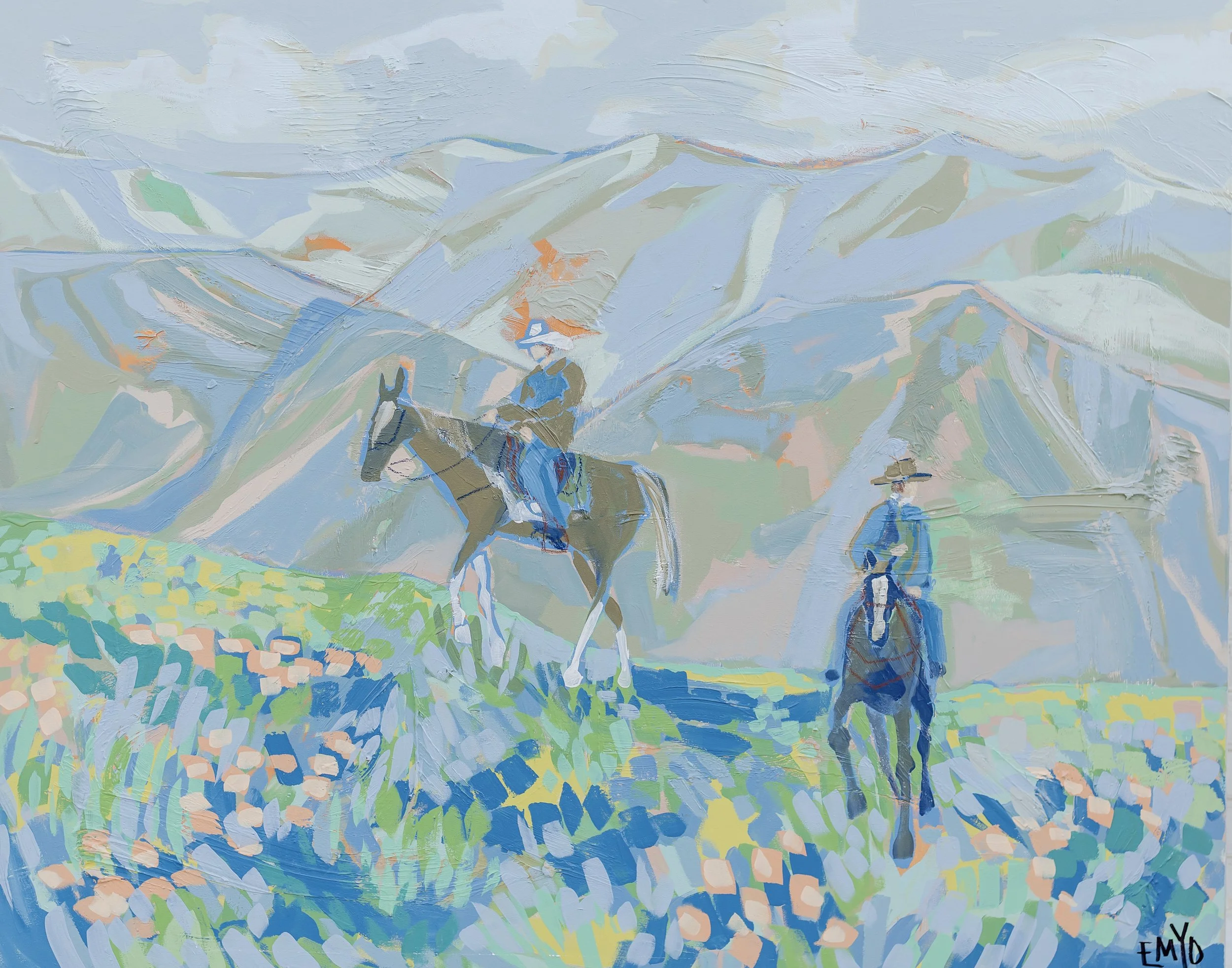 EMYO, No Wasted Hours in the Saddle, 48x60, 5800.jpg