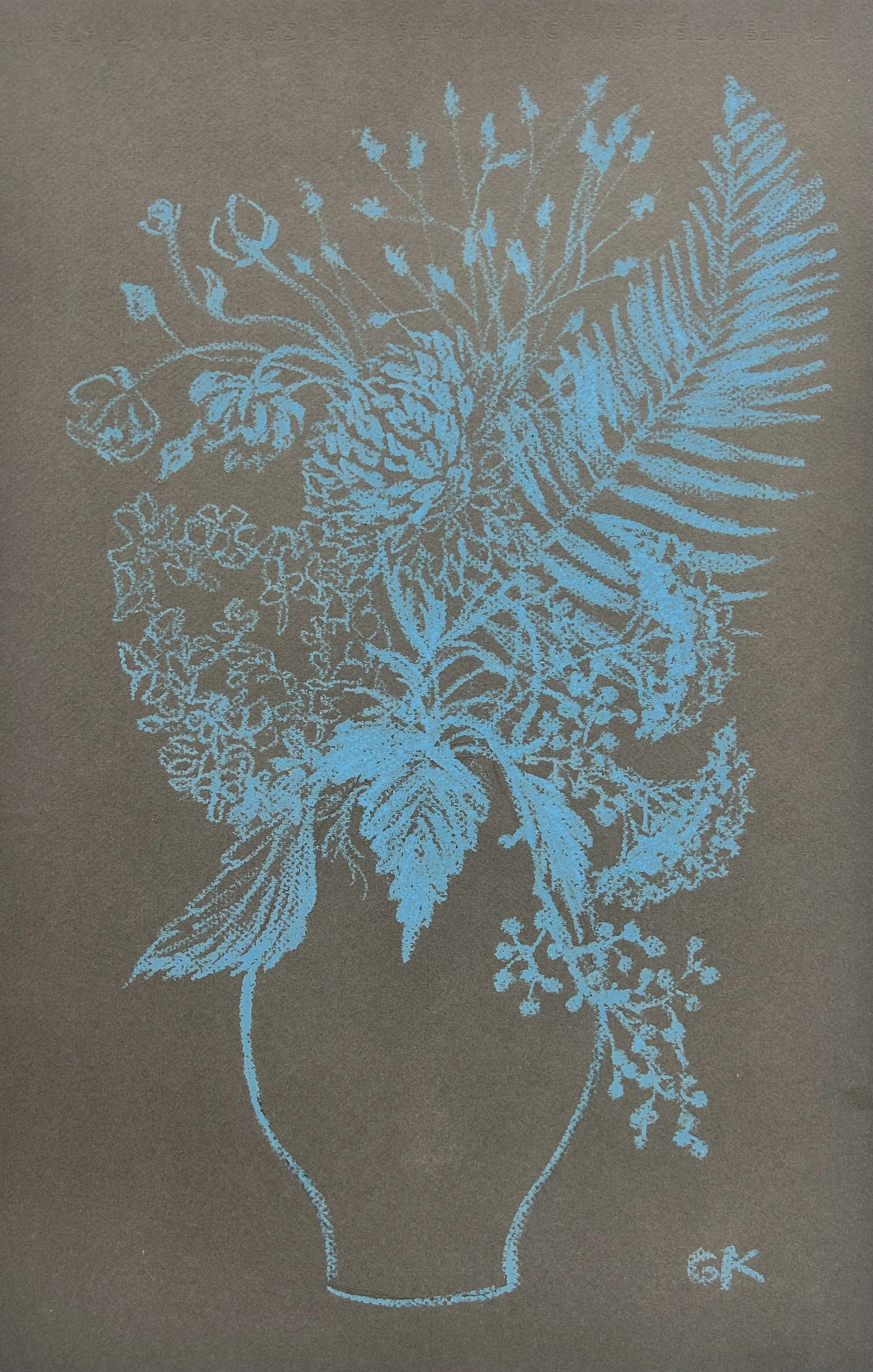 Bouquet Drawing 17 by Gretchen Kelly