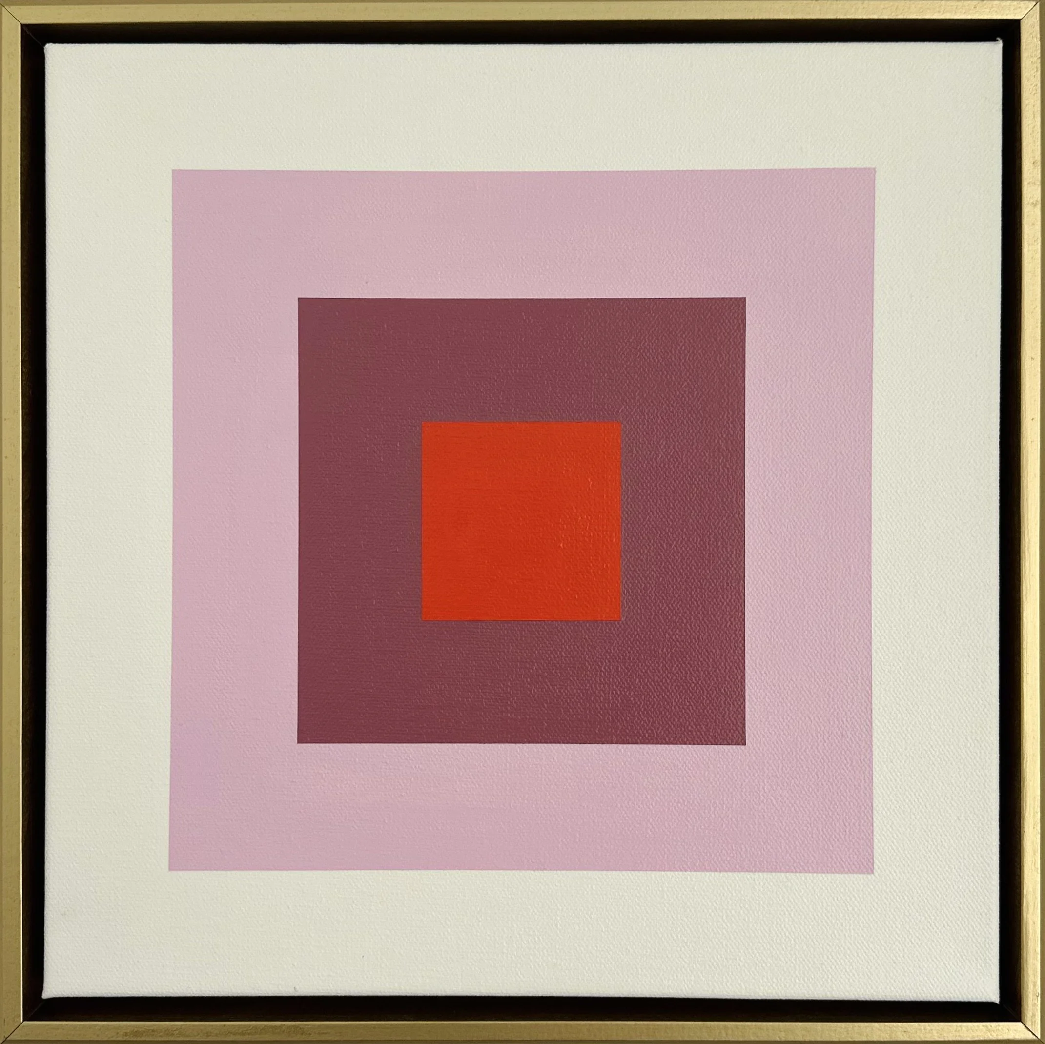 Square Study in Ruby Glow by Kristin Shearer