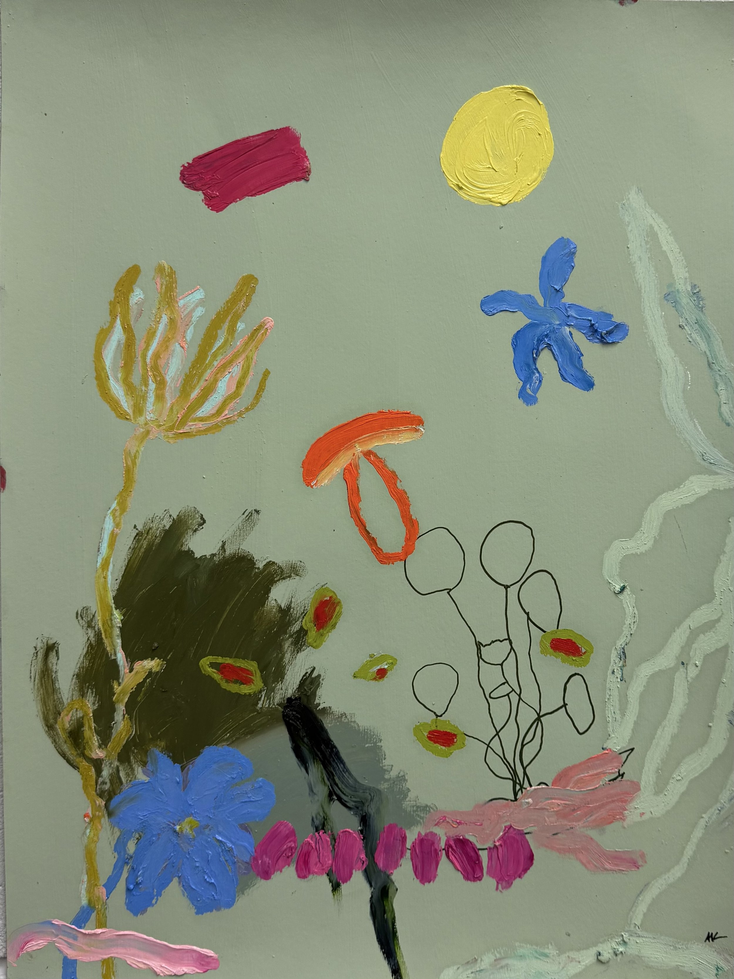 Sea Bearing Berries and Mushrooms by AK Hardeman