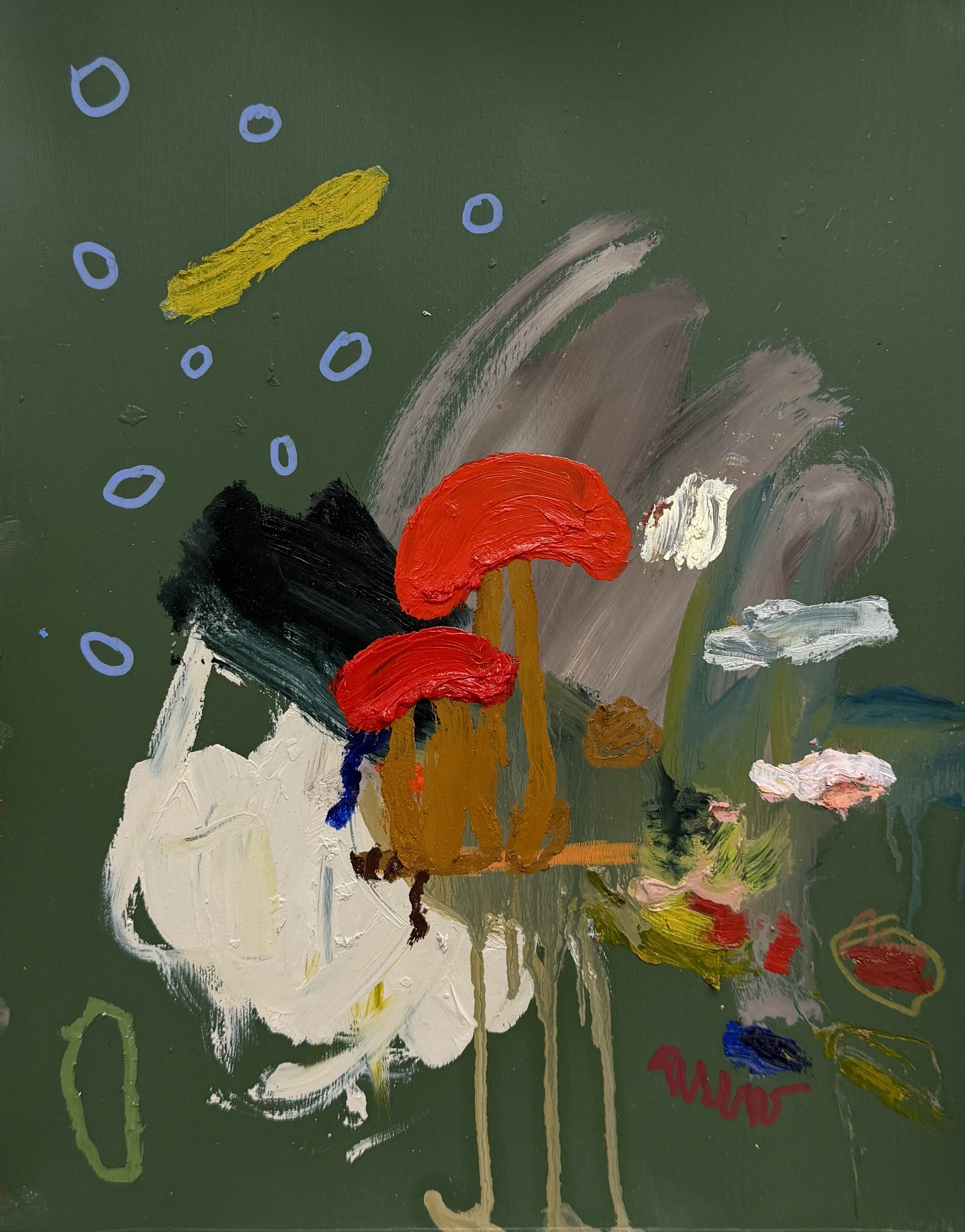 Mossy Mushrooms and Dessert Berries by AK Hardeman