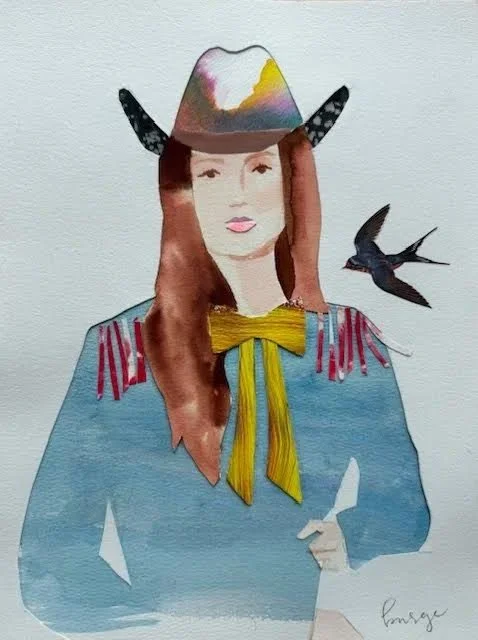 Fly High Cowgirl IV by Elaine Burge