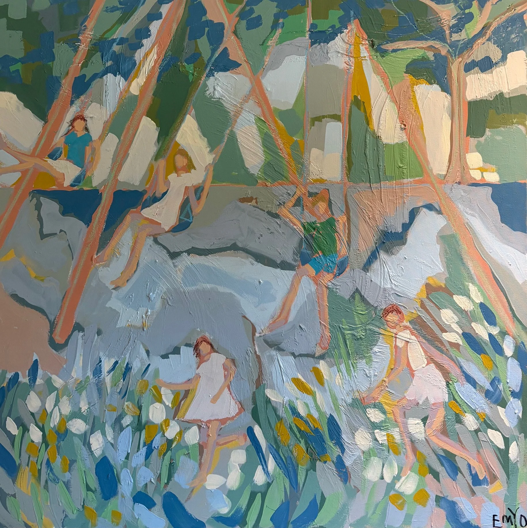 EMYO, At Play Today, 48x48, $3500.jpg