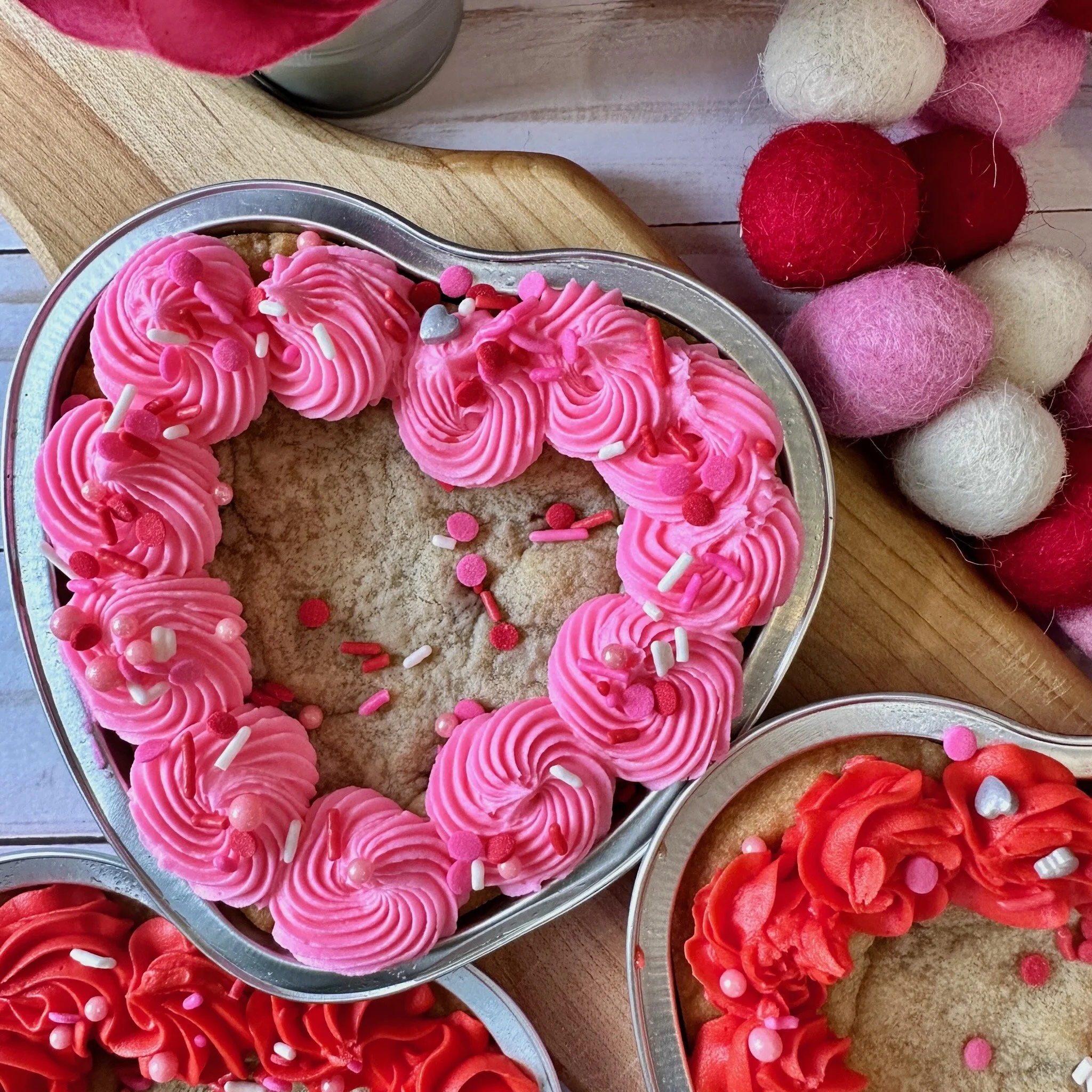 Heart Cookie Cake