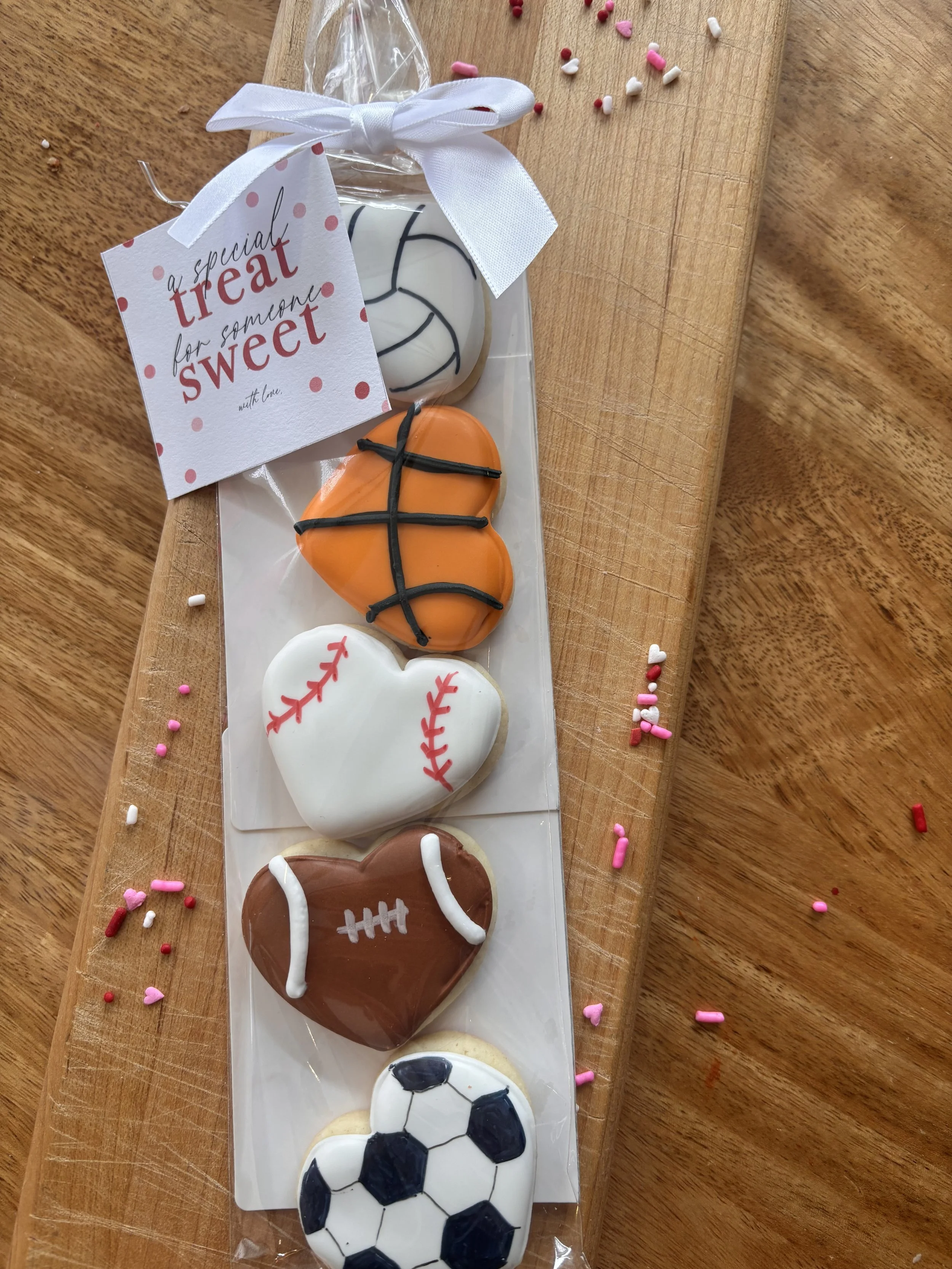 Sports balls mini cookies