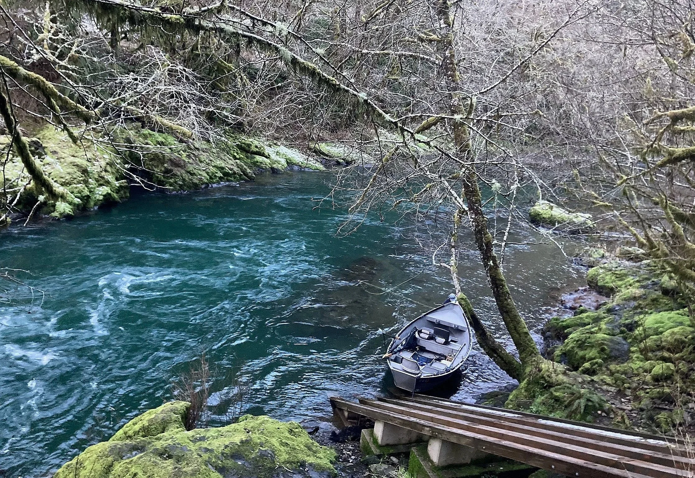 Wooden Boat slide - Oregon North Coast