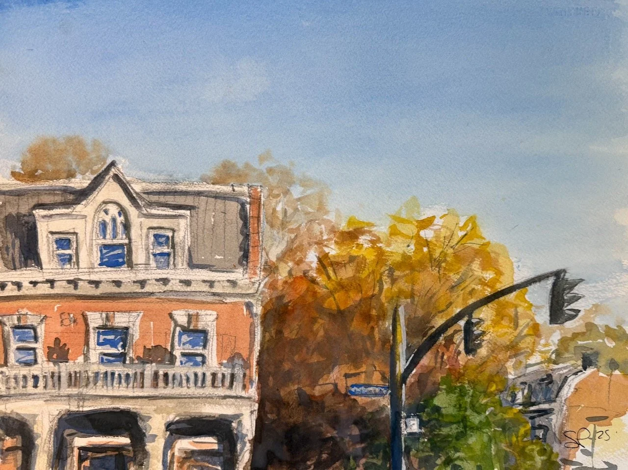 Places and Spaces Watercolor Class - Feb