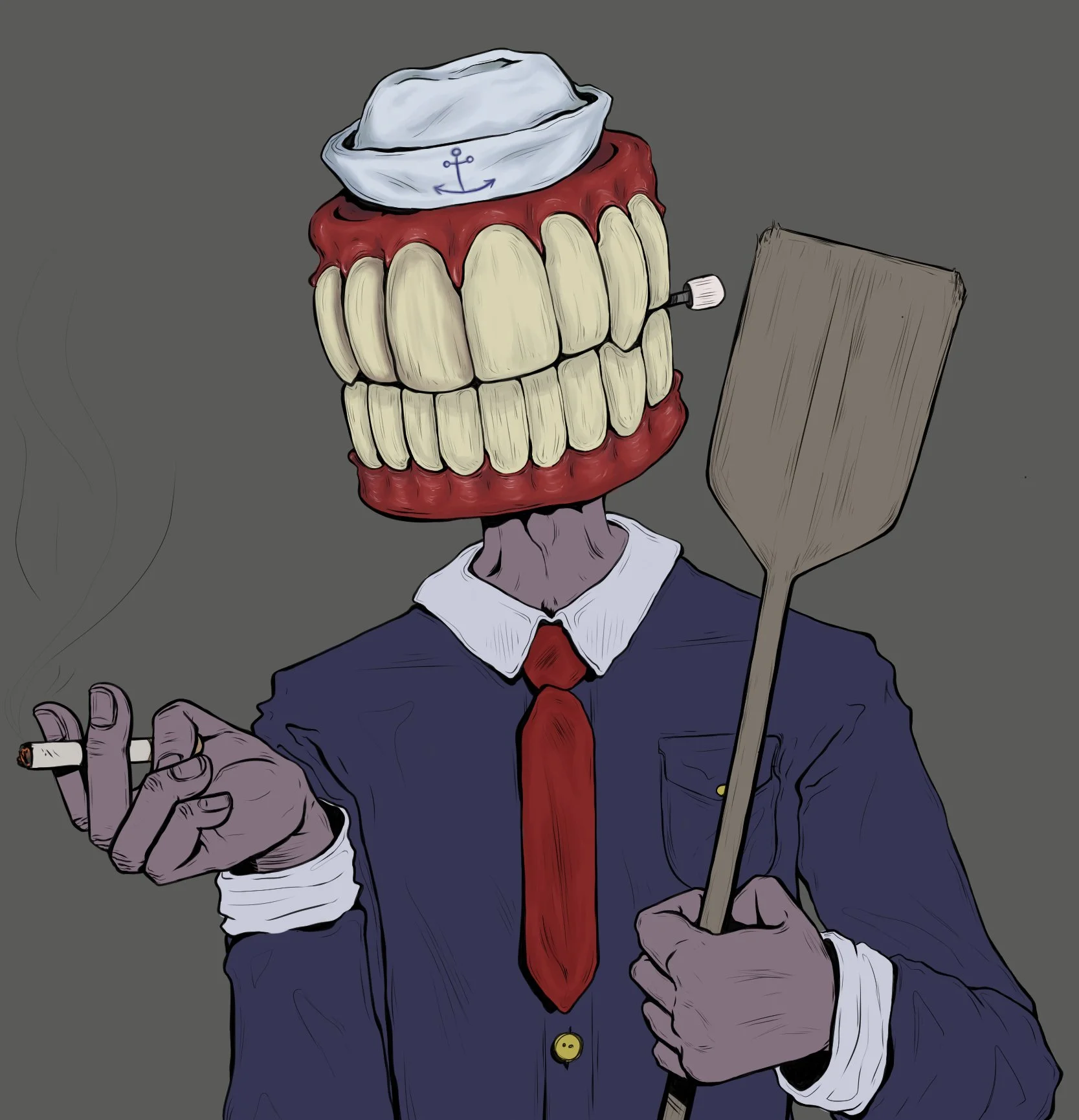 "Chester" Unfinished Digital Illustration 2021