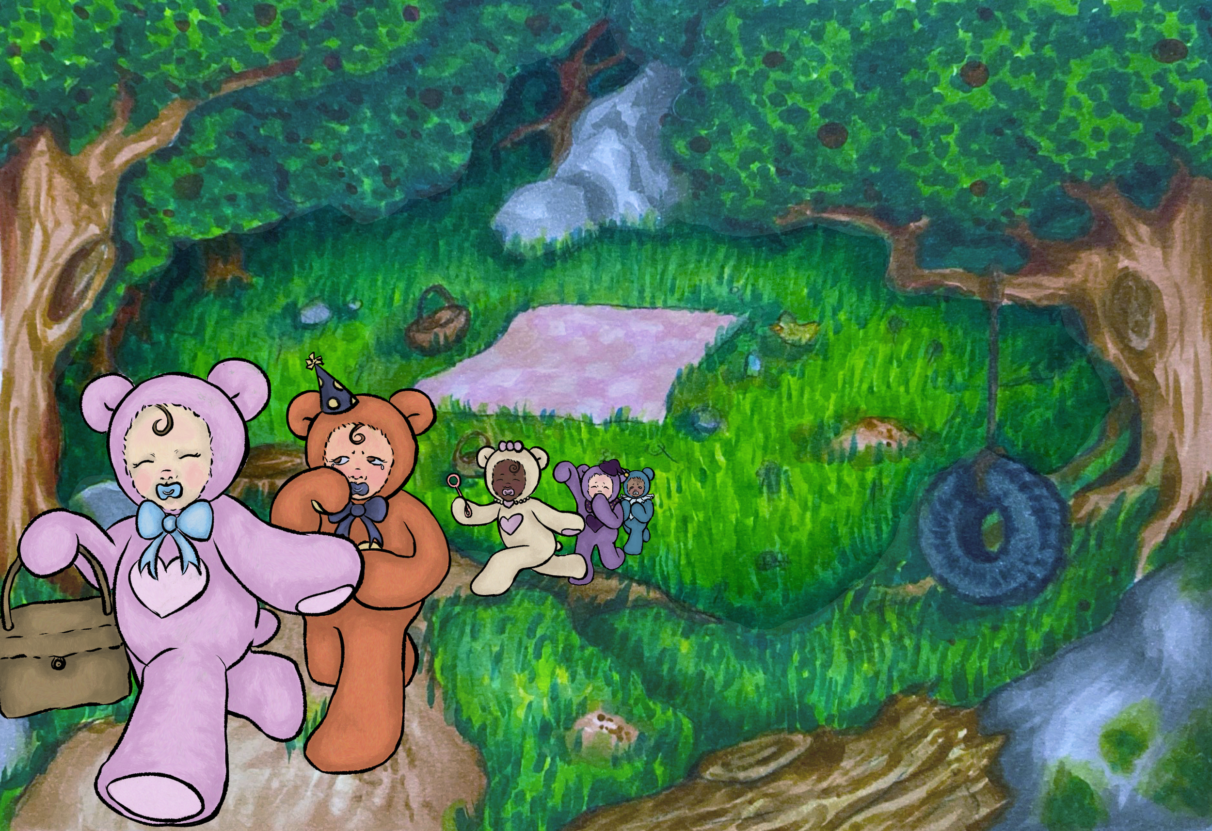 "Binky-Bears" Supporting Media World Building 2023