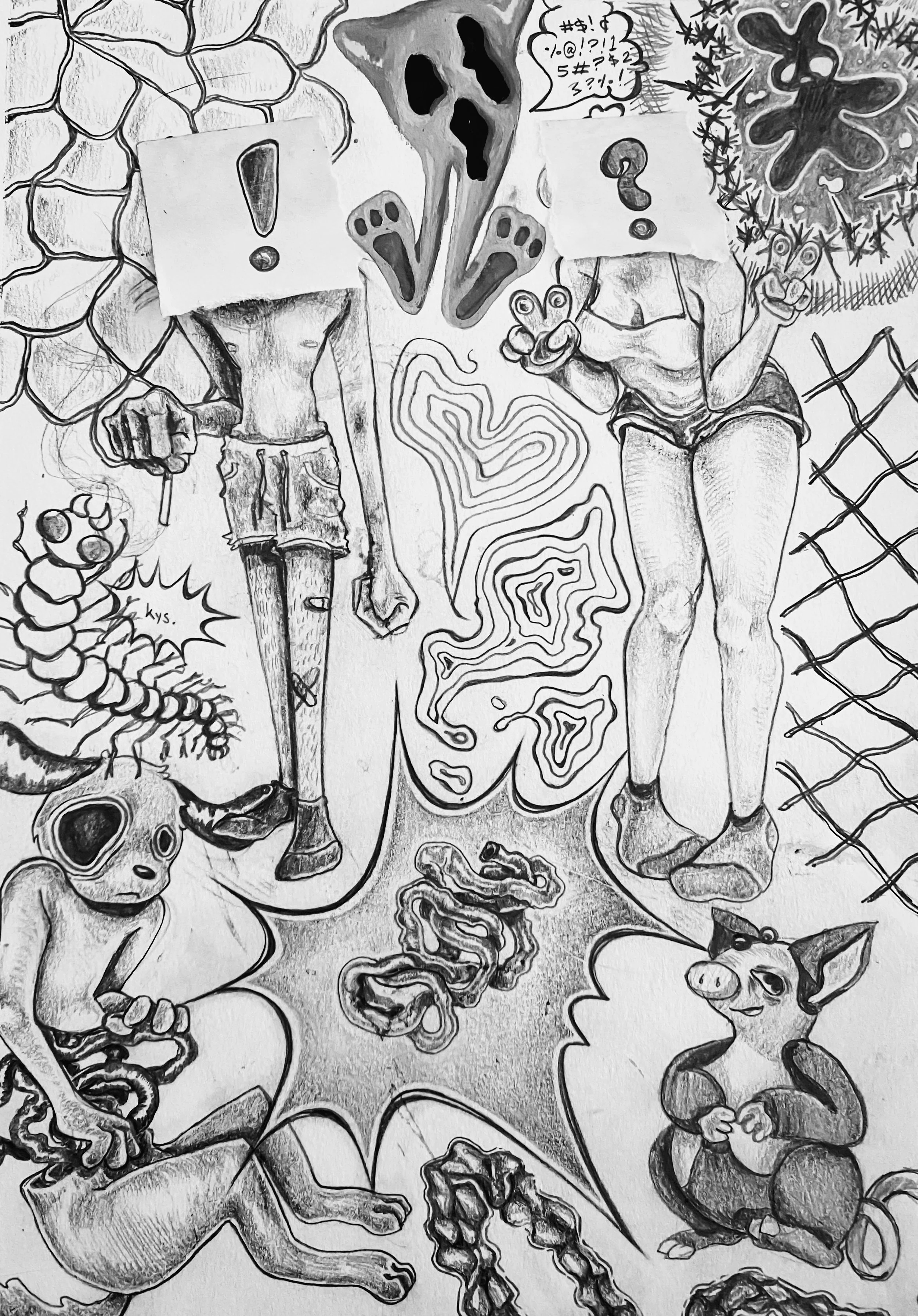 "Cellular" Sketchbook page 2021