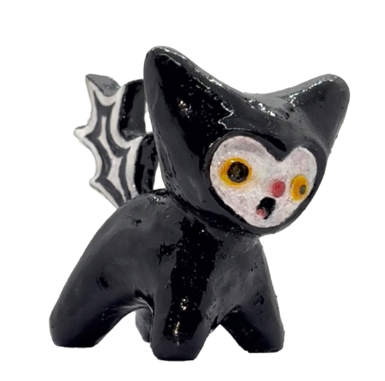 Shocked Cat, Hand Sculpted Figure