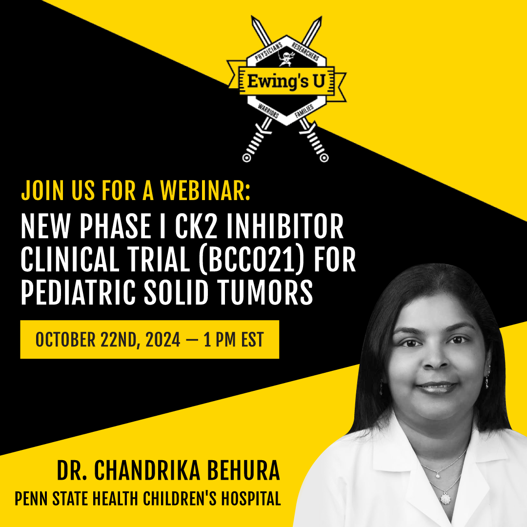 Ewing’s U: Dr. Chandrika Behura NEW Clinical Trial | Ck2 Inhibitor for Solid Tumors