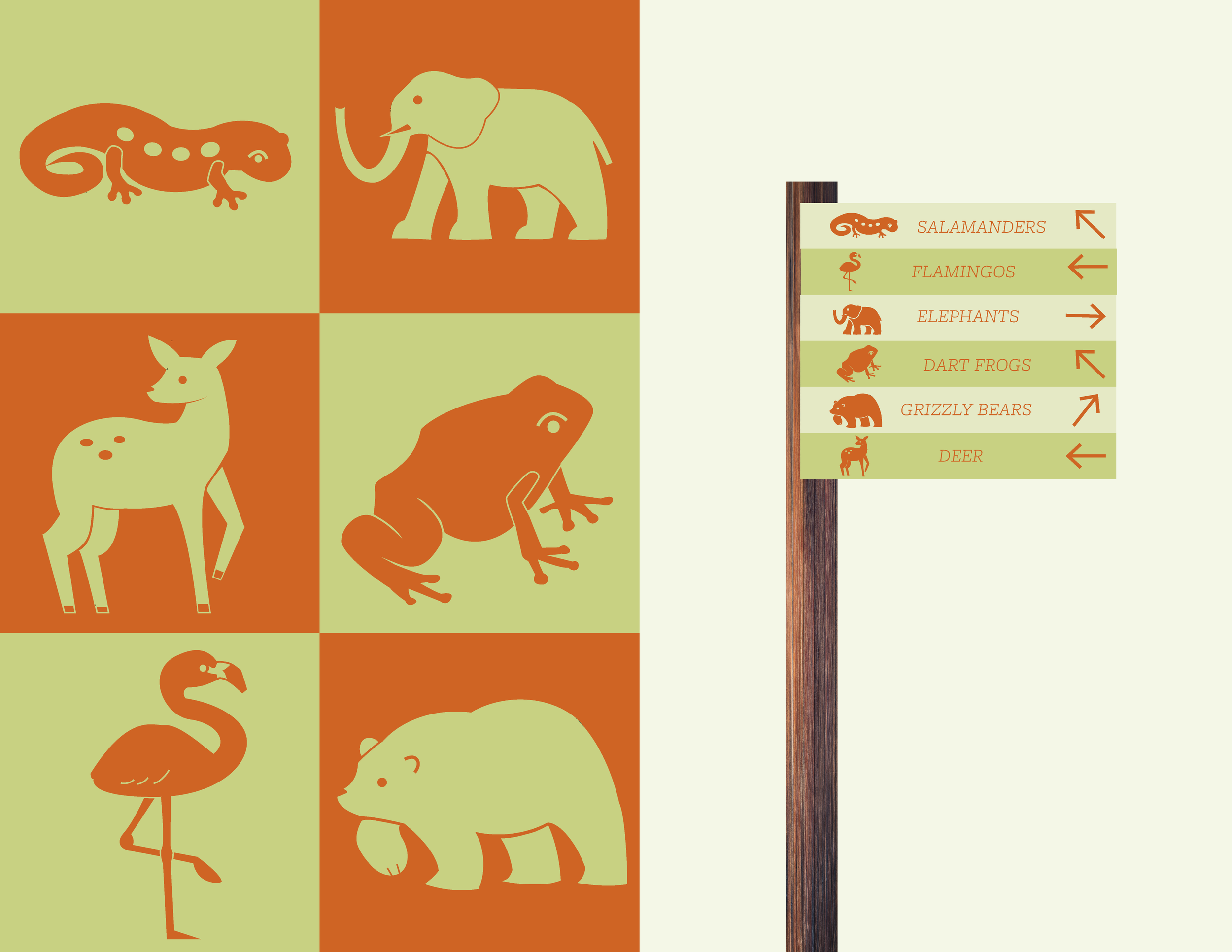 Zoo Signage Mockup - Digital Vector