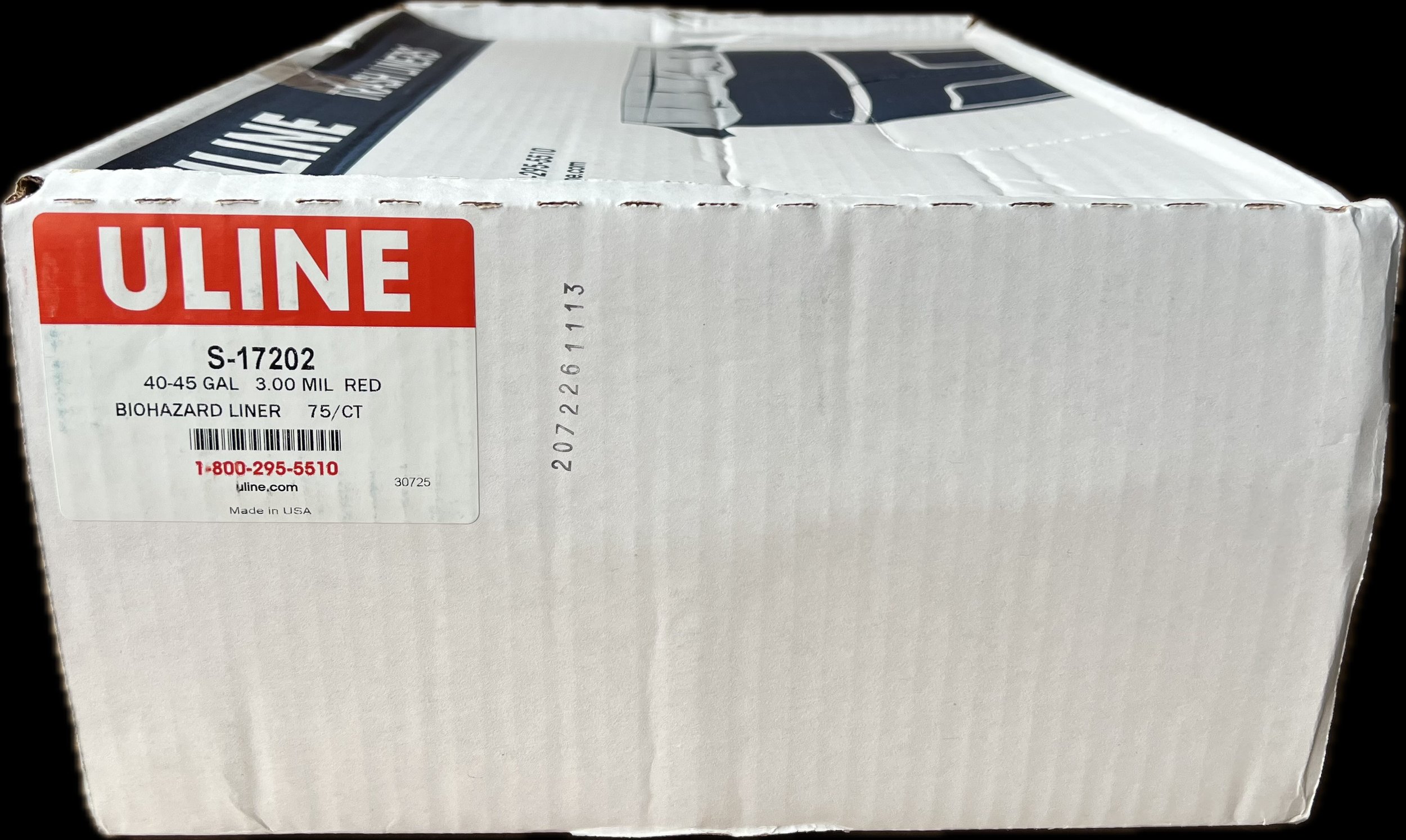 Uline S-15509 Biohazard Liner - 55 Gallon
