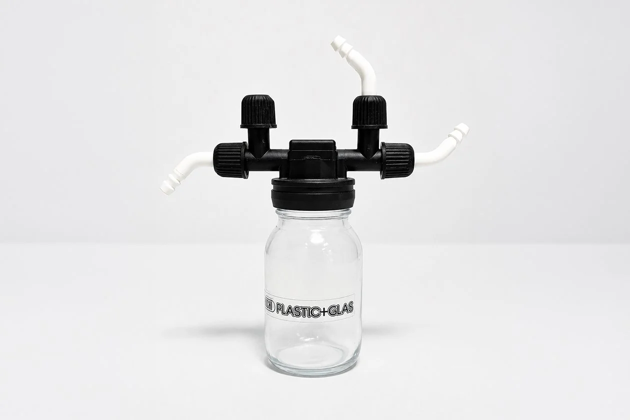 BUCHI Woulff Flask Vacuum Trap Assembly PLASTIC+GLAS