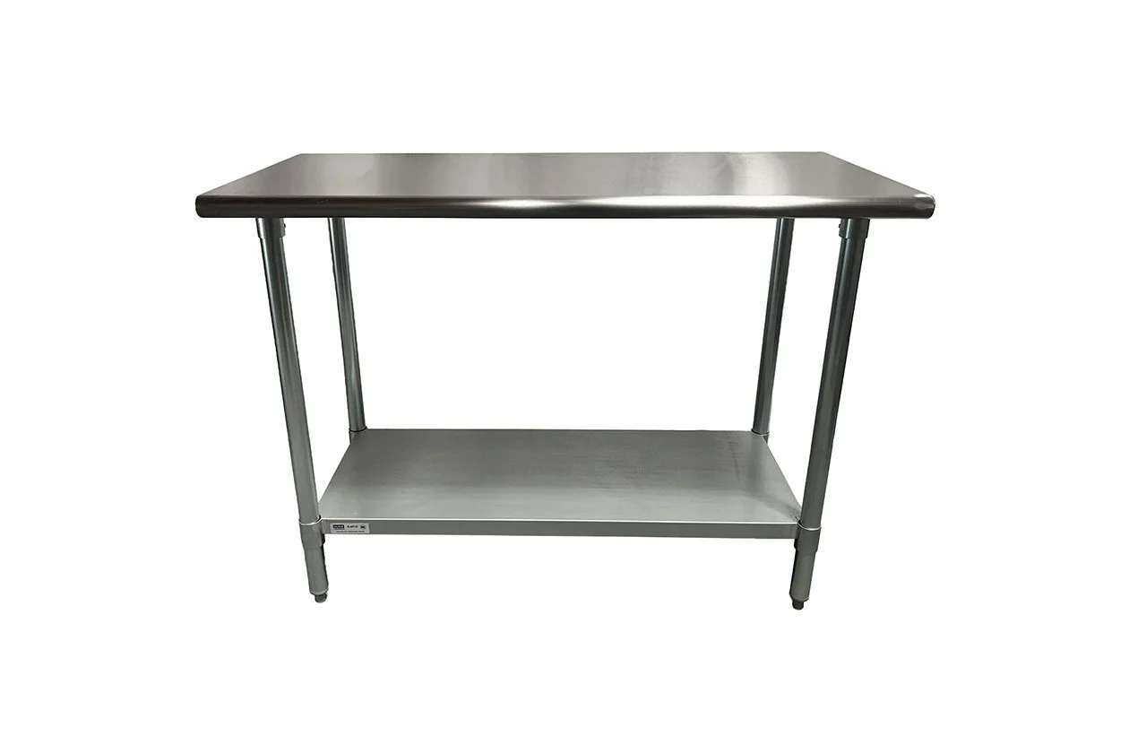 Heavy-Duty Stainless Steel Work Table 48" × 24" × 35"