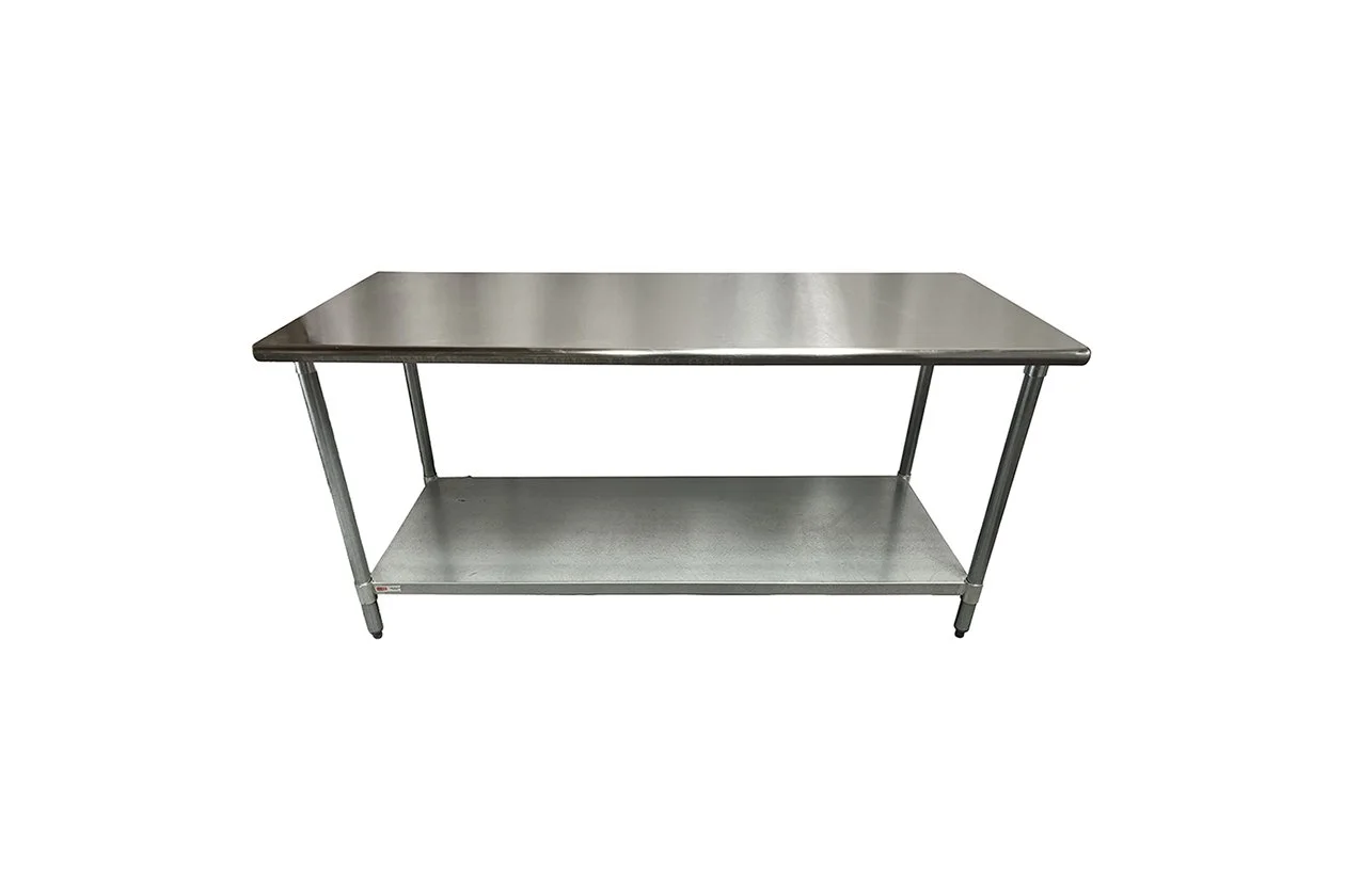 Heavy-Duty Stainless Steel Work Table 72" × 30" × 35"