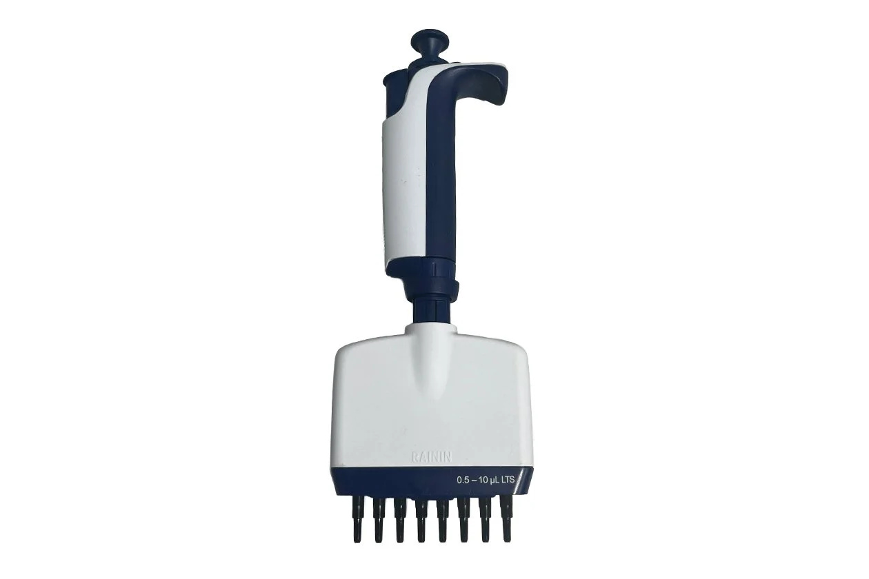 Rainin Pipet-Lite XLS L-10 8-Channel LTS Adjustable Pipette 0.5–10 µL