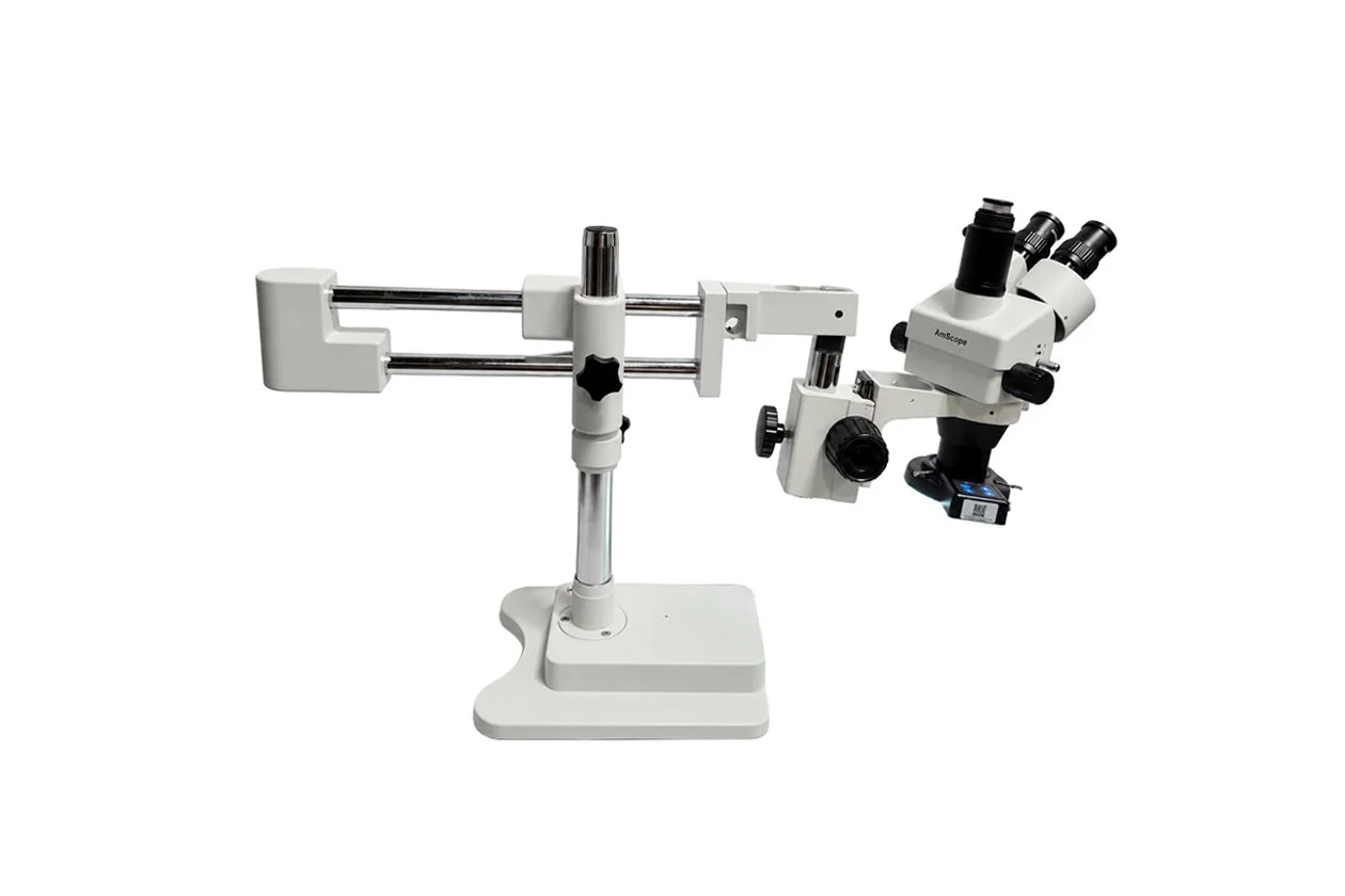 amscope-trinocular-stereo-zoom-microscope-double-boom-led-ring-light