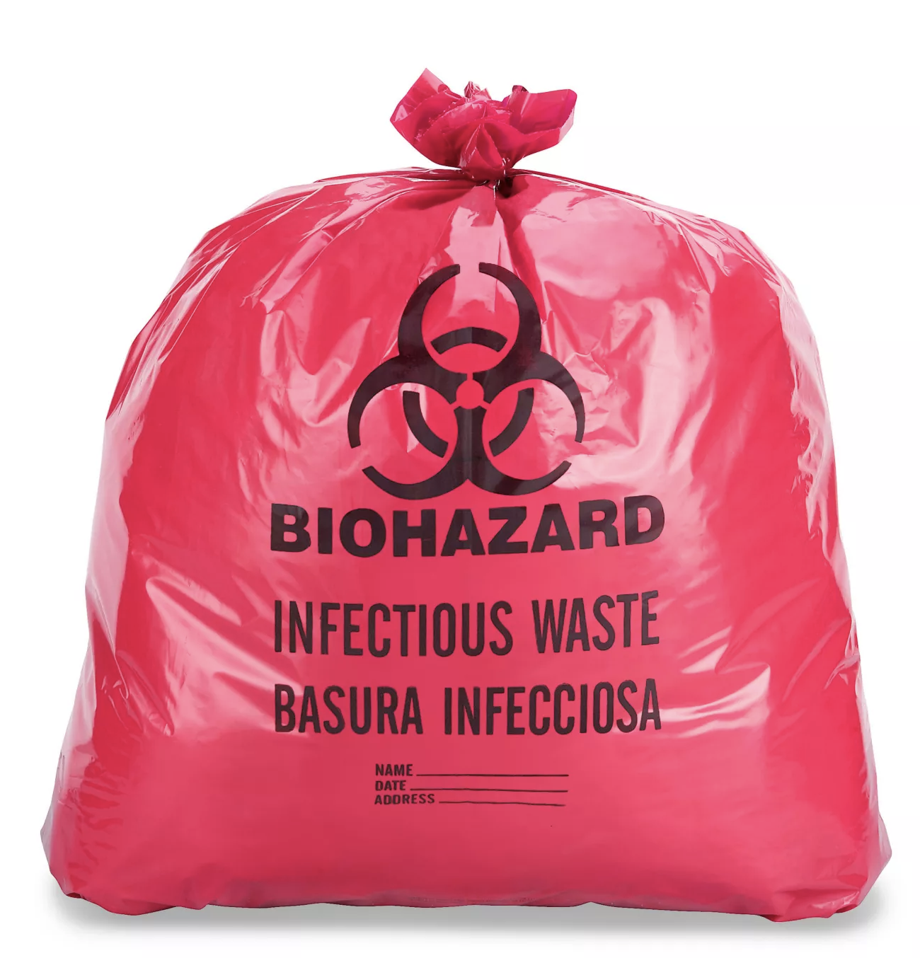 Uline Biohazard Liner - 40 Gal