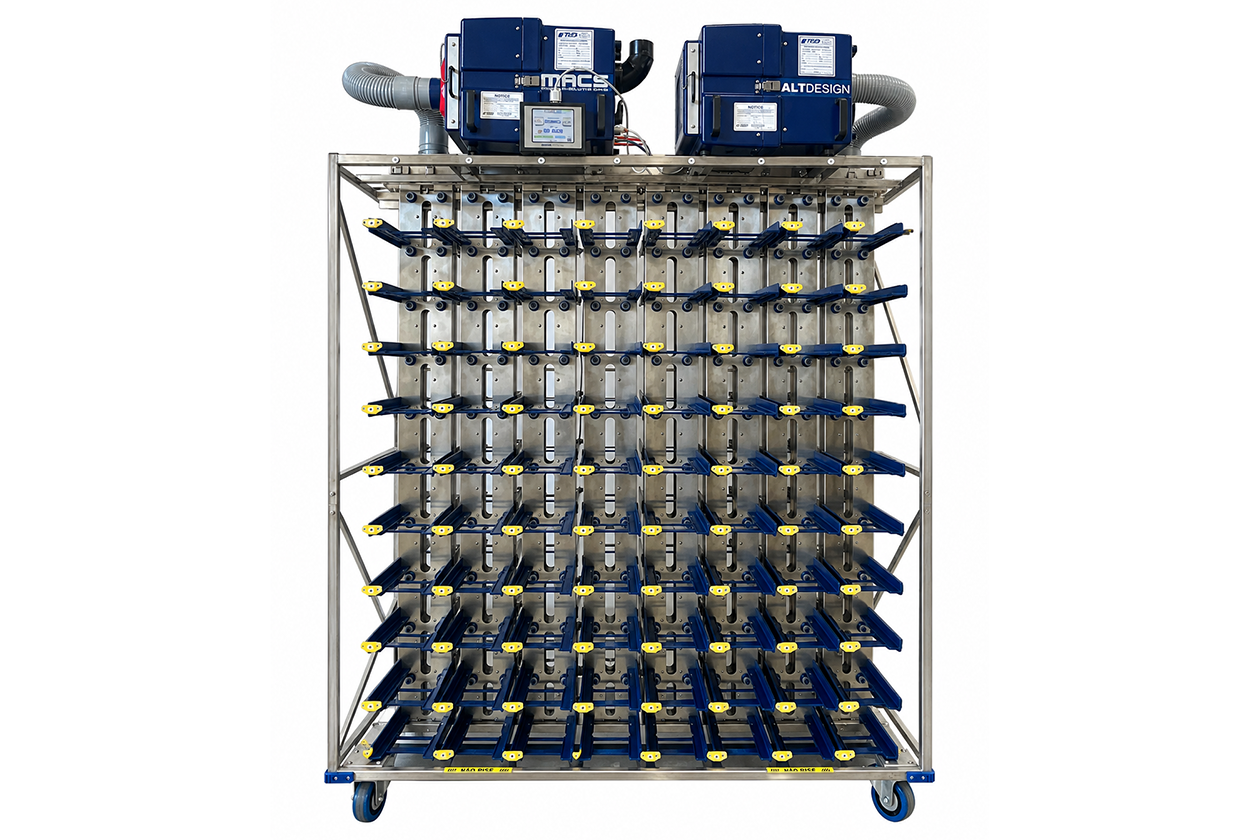 Alternative Design MACS Gentle-Air 160-Position IVC Rack with Blowers